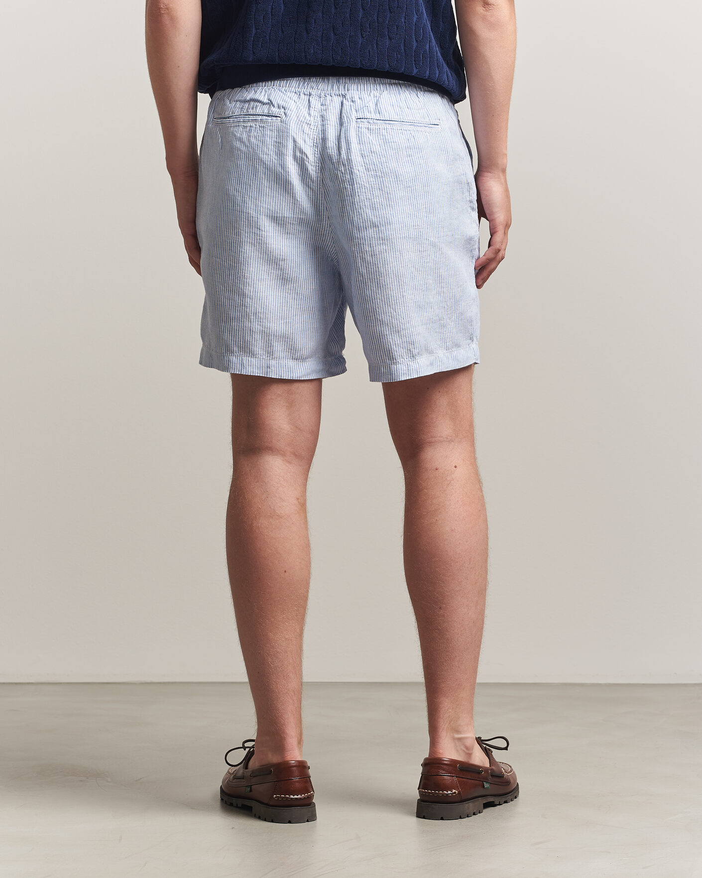 Homme | Shorts | Polo Ralph Lauren | Woven Linen Shorts Blue/White