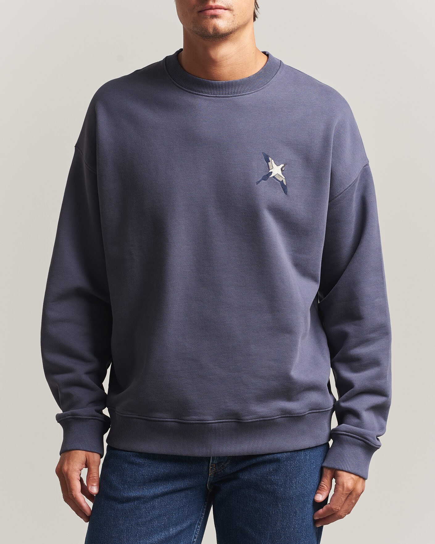 Homme | Pulls Et Tricots | Axel Arigato | Micro Bee Bird Sweatshirt Smoke Grey