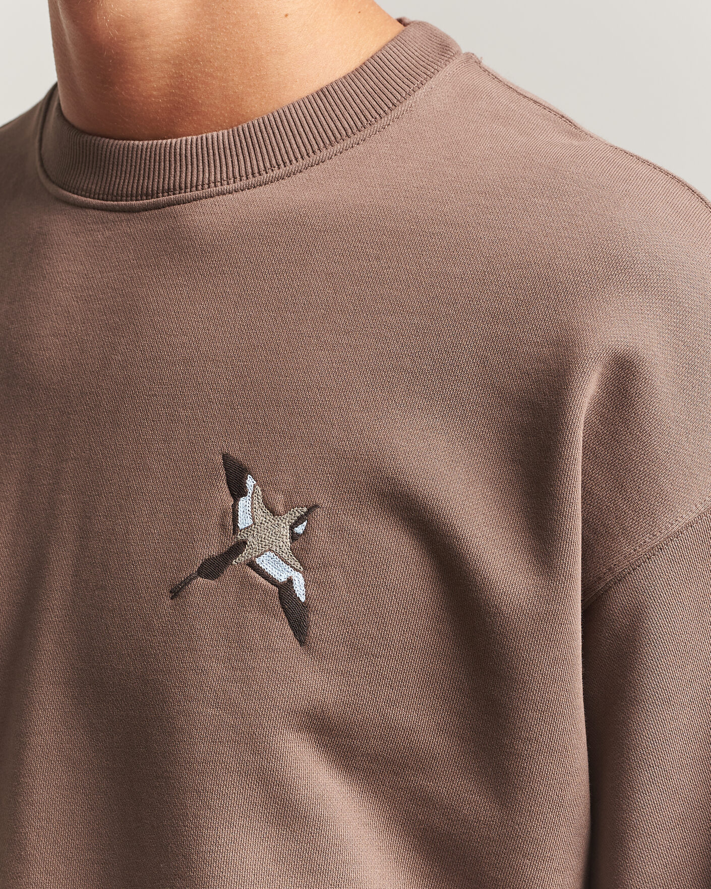 Homme | Pulls Et Tricots | Axel Arigato | Micro Bee Bird Sweatshirt Coffee Brown