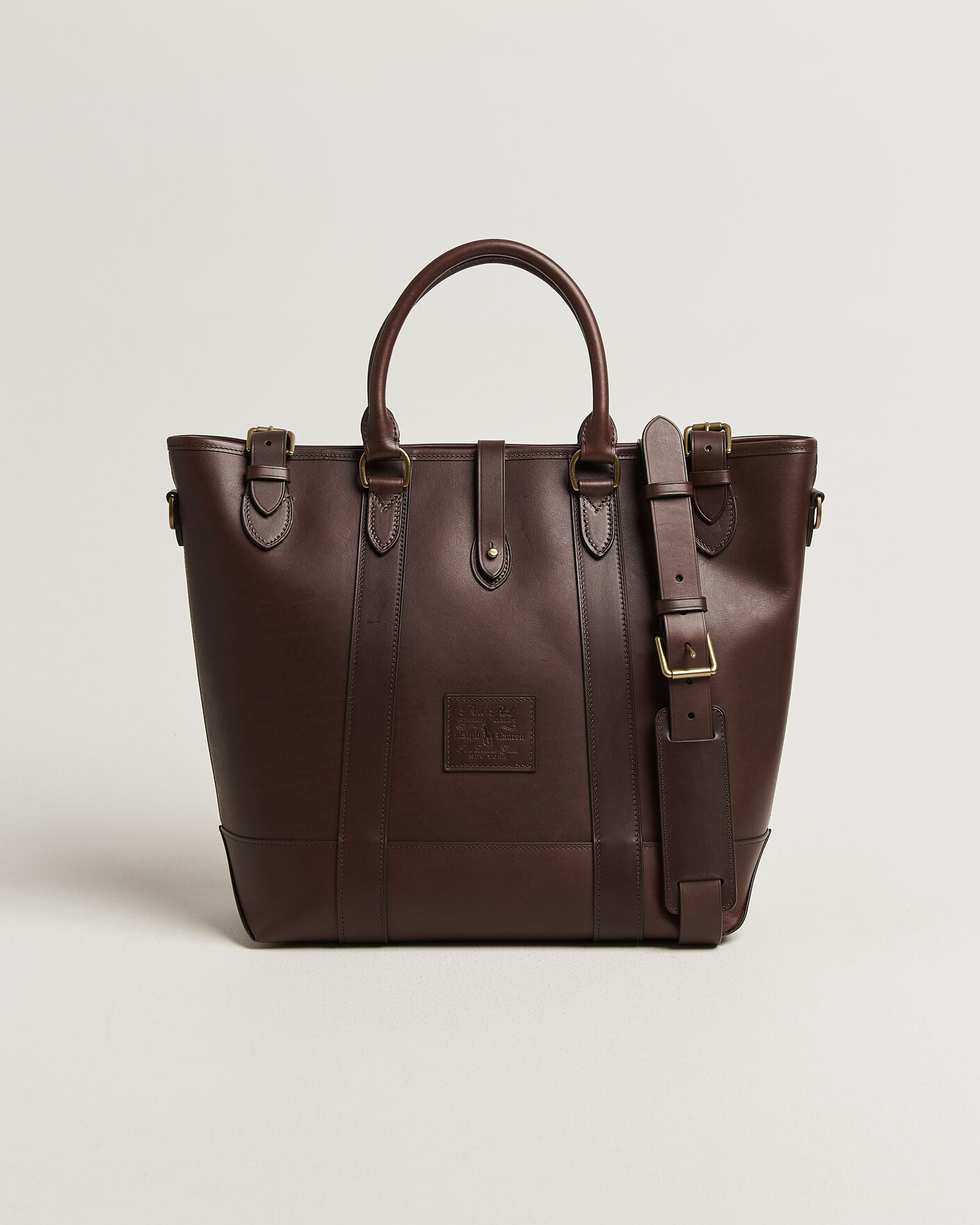 Homme | Sacs | Polo Ralph Lauren | Leather Tote Bag Burnished Brown