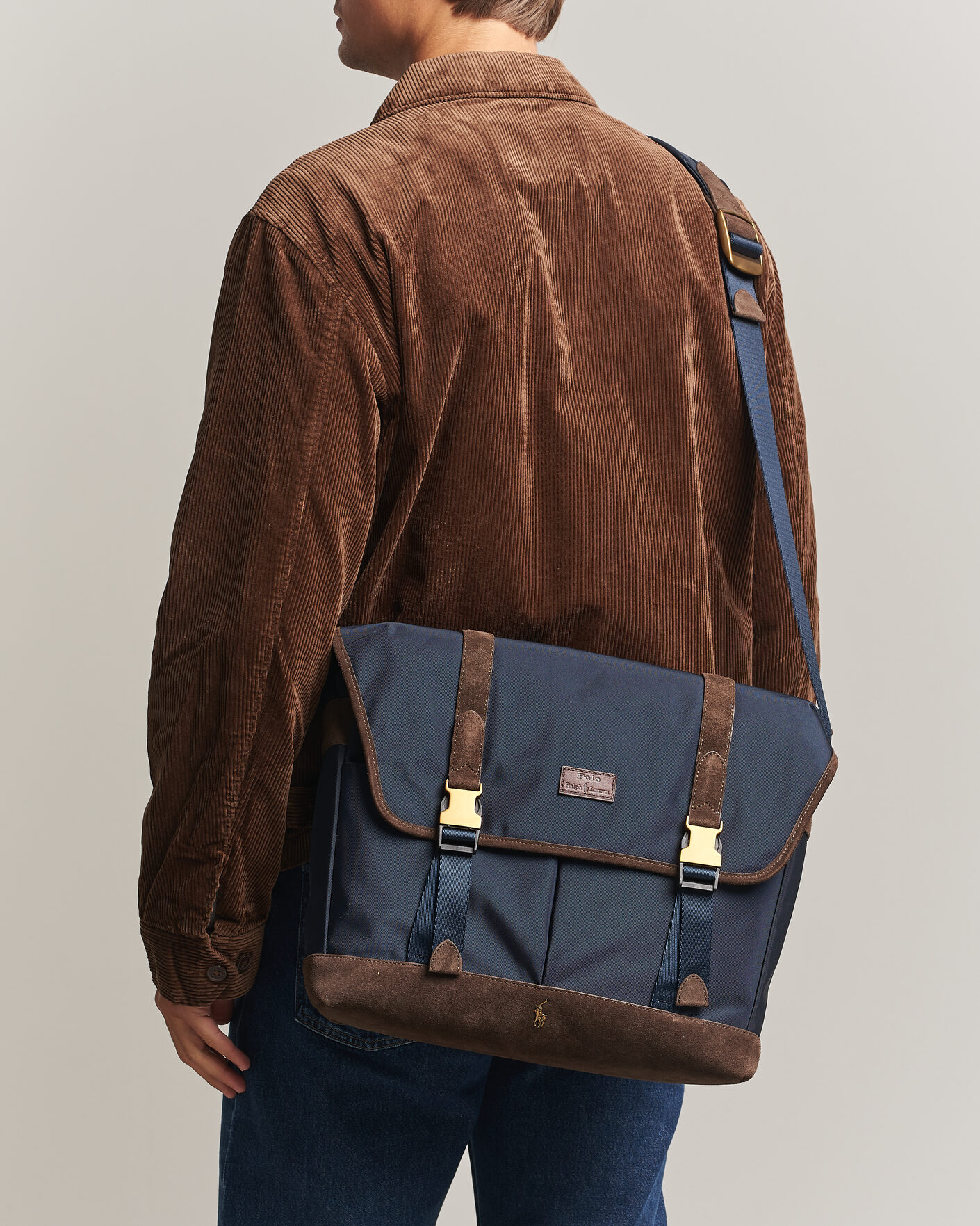 Homme | Sacs | Polo Ralph Lauren | Messenger Duffle Bag Newport Navy/Brown