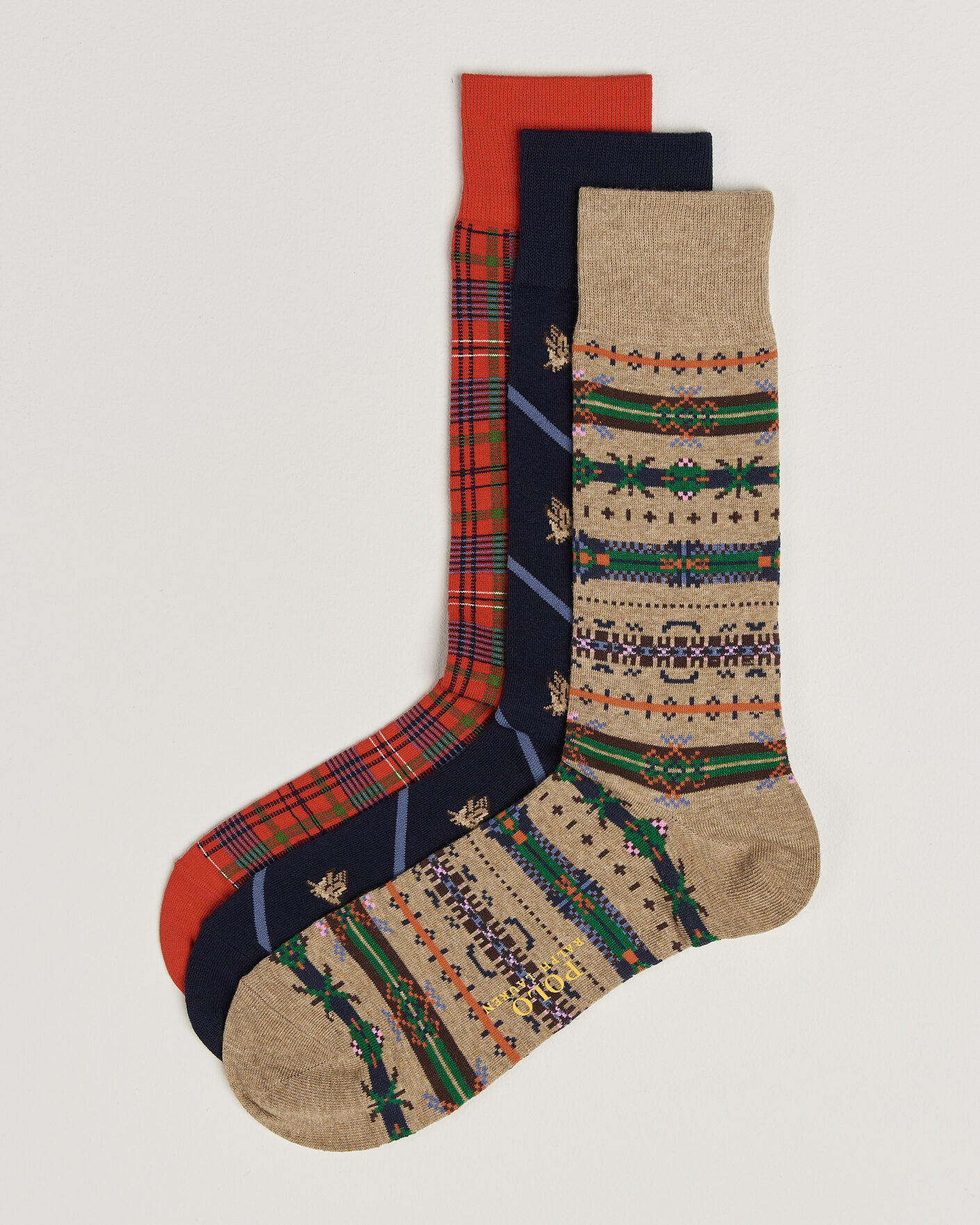Homme | Sous-Vêtements Et Chaussettes | Polo Ralph Lauren | 3-Pack Cotton Crew Socks Multi