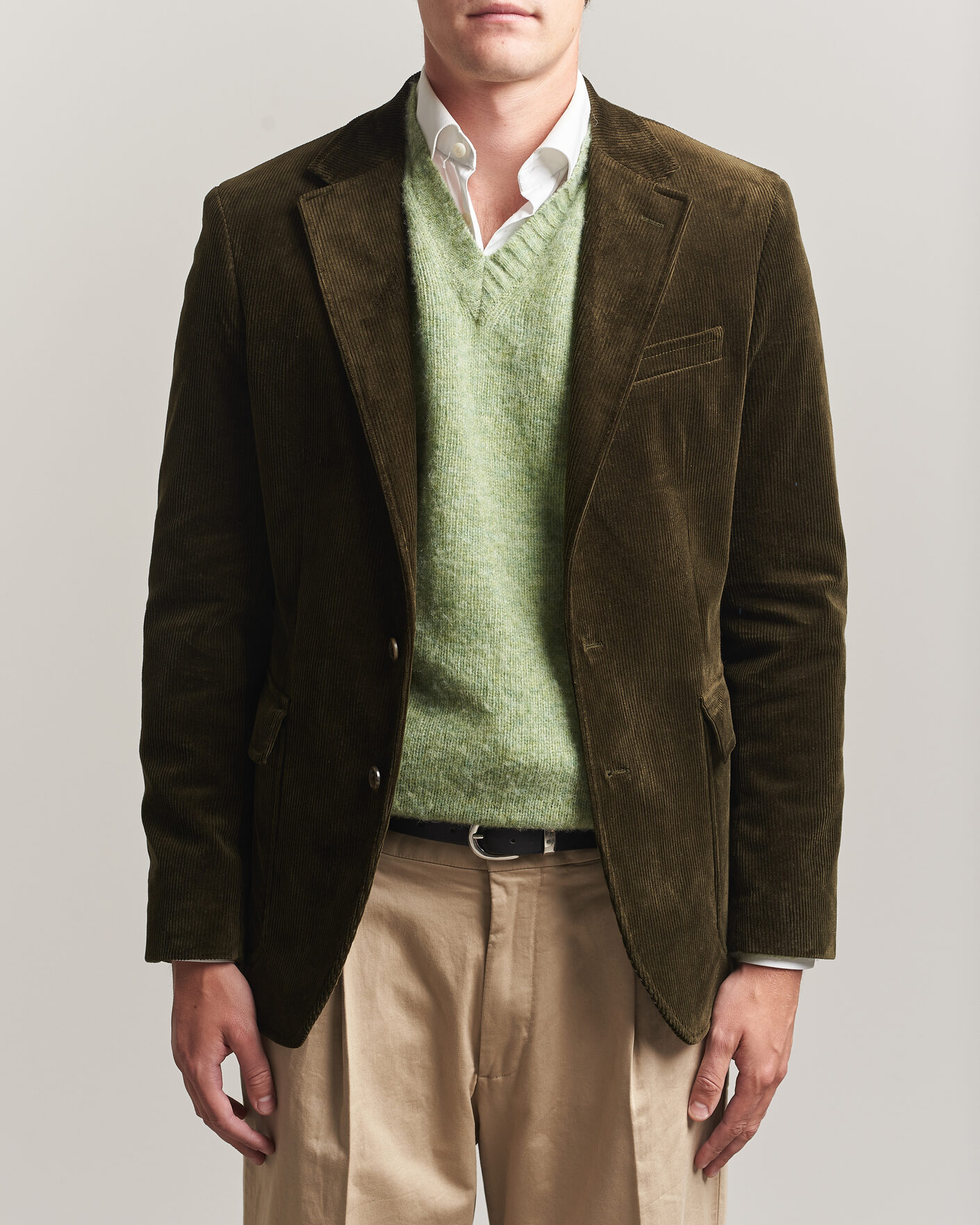 Homme | Blazers | Polo Ralph Lauren | Single Breasted Corduroy Sportcoat Fall Olive