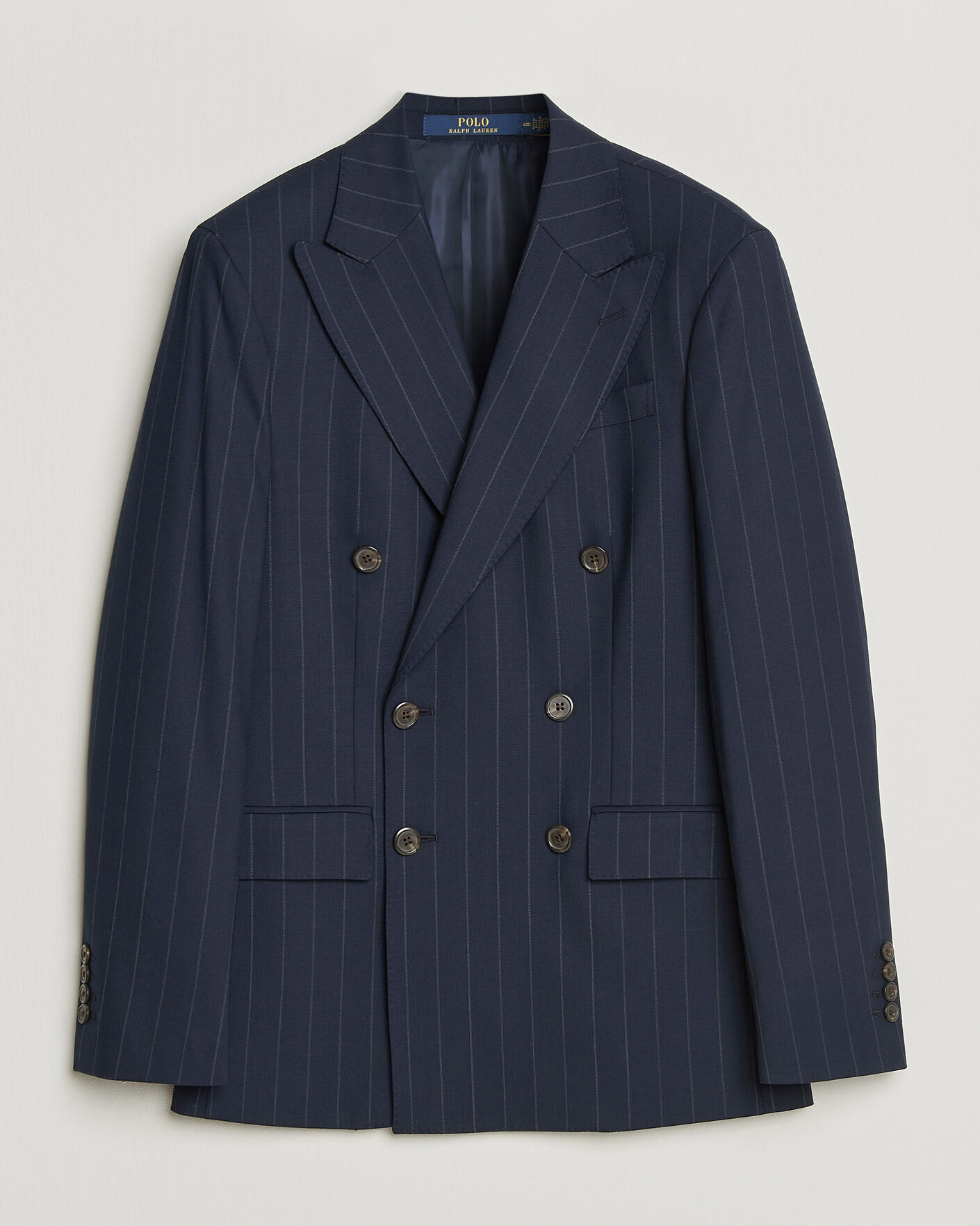 Homme | Blazers | Polo Ralph Lauren | Double Breasted Rope Stripe Sportcoat Navy/Grey