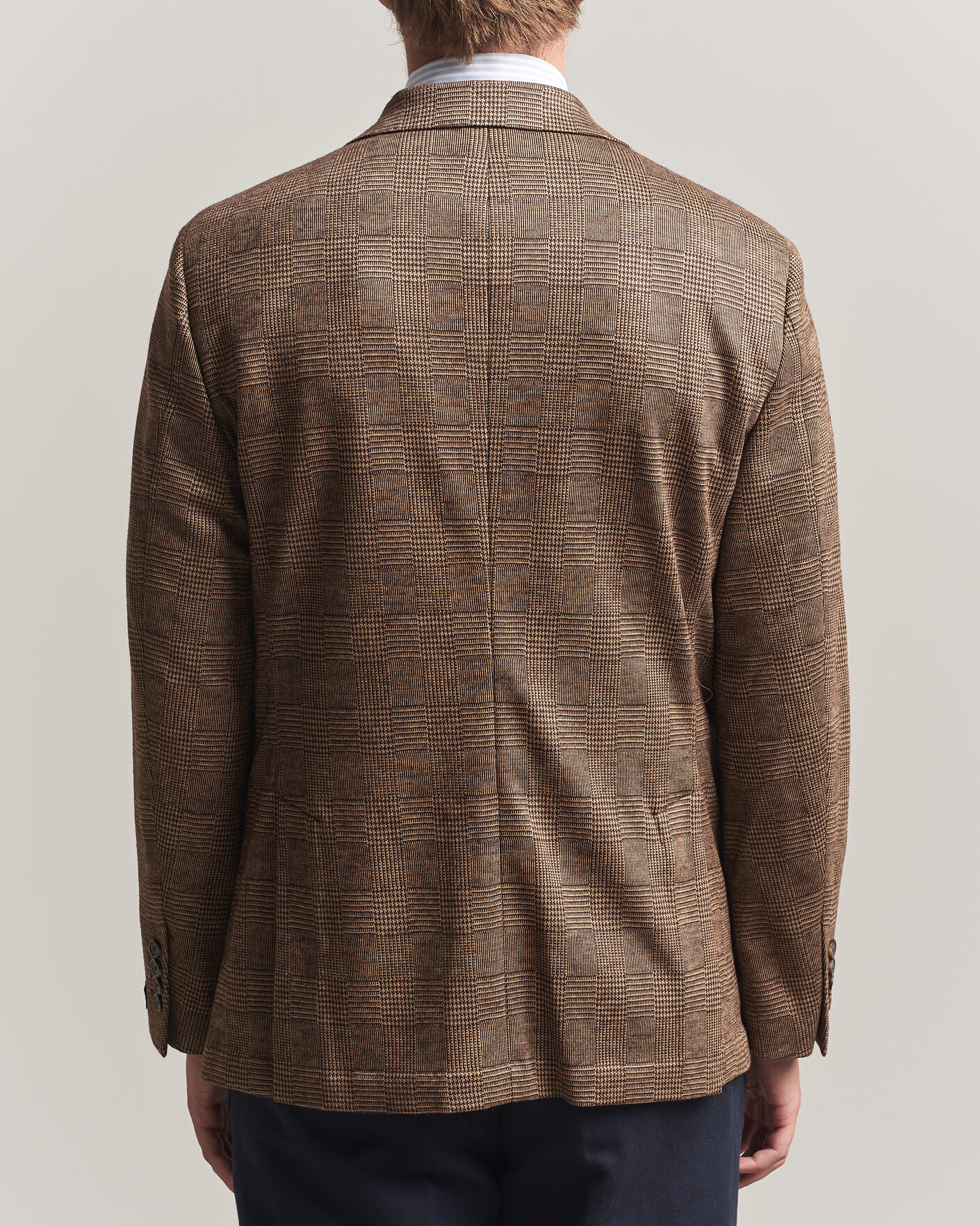 Homme | Blazers | Polo Ralph Lauren | Double Breasted Glenplaid Knit Sportcoat Tan/Brown