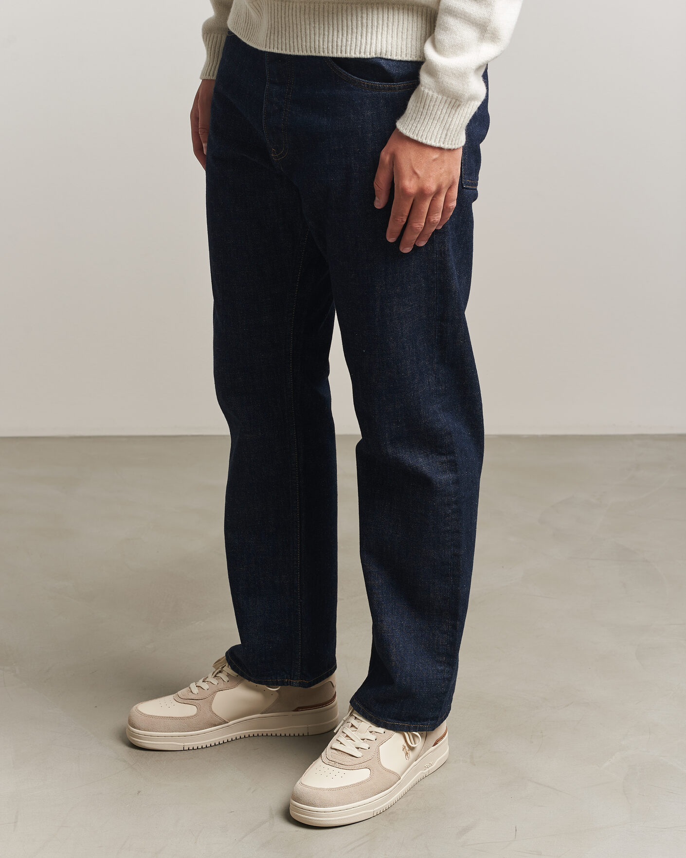 Homme | Baskets | Polo Ralph Lauren | Masters Court Suede/Leather Sneakers Milkshake