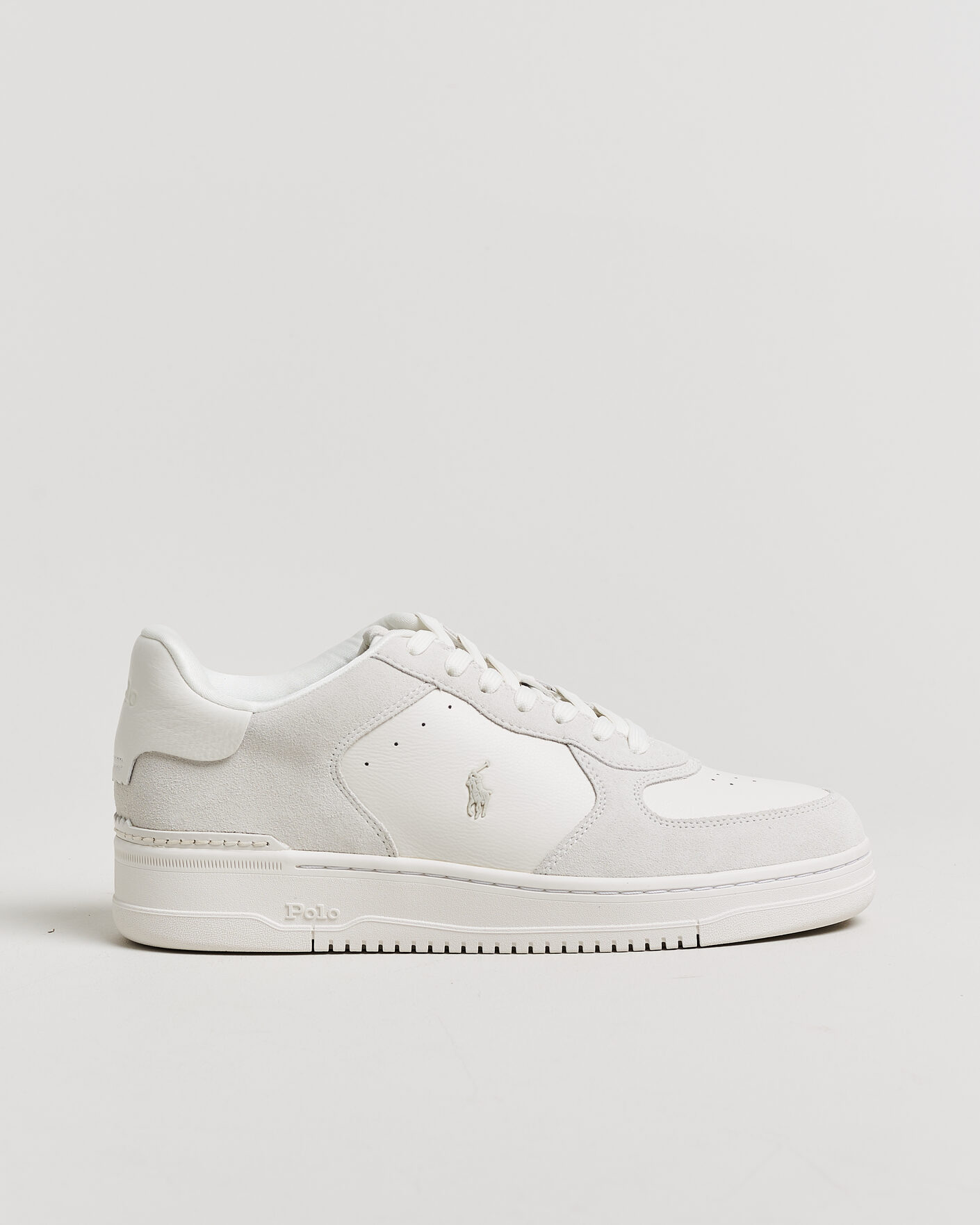 Homme | Baskets | Polo Ralph Lauren | Masters Court Suede/Leather Sneakers Deckwash White
