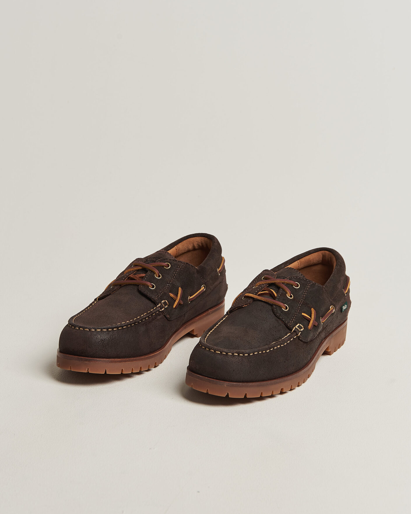 Homme | Loafers | Polo Ralph Lauren | Ranger Deck Suede Boat Shoe Dark Chocolate