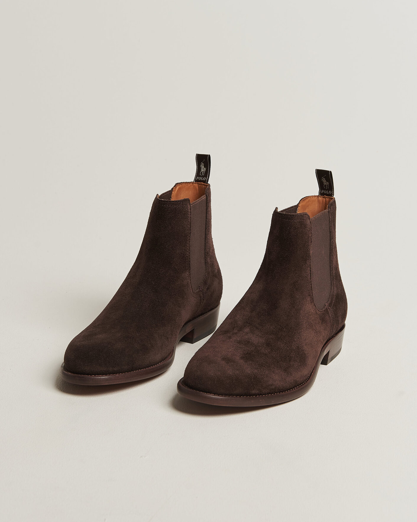 Homme | Bottes | Polo Ralph Lauren | Owen Suede Chelsea Boots Dark Chocolate