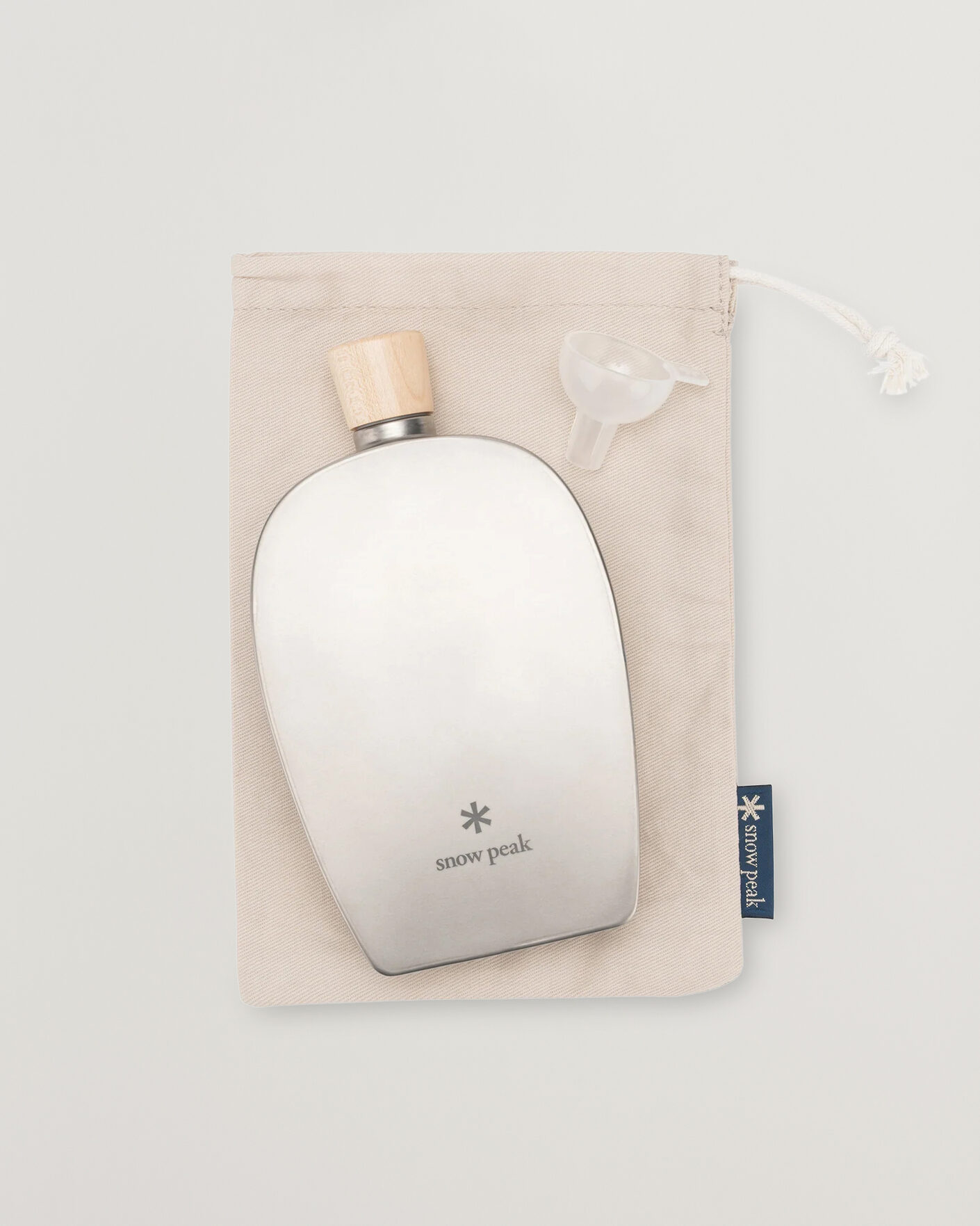 Homme | Outdoor living | Snow Peak | Flask 250 ml Titanium