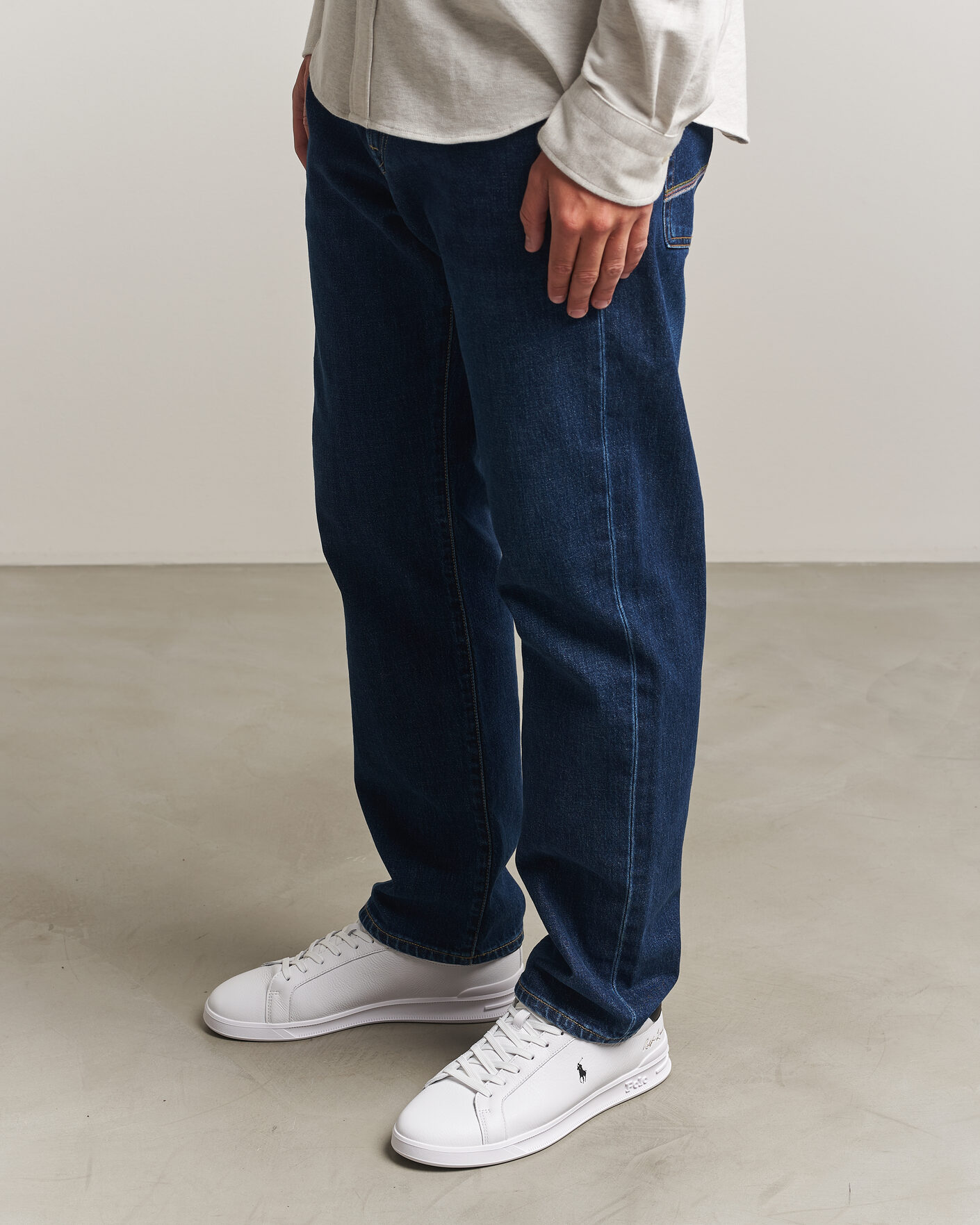 Homme | Baskets | Polo Ralph Lauren | Heritage Court SIG Sneakers White/Black