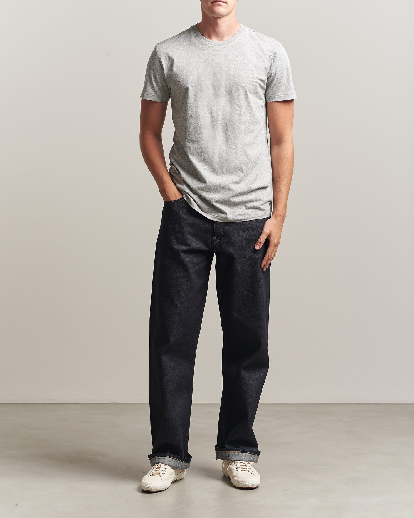 Homme | T-shirts | Polo Ralph Lauren | 3-Pack Crew Neck T-Shirt Grey/Navy/Blue