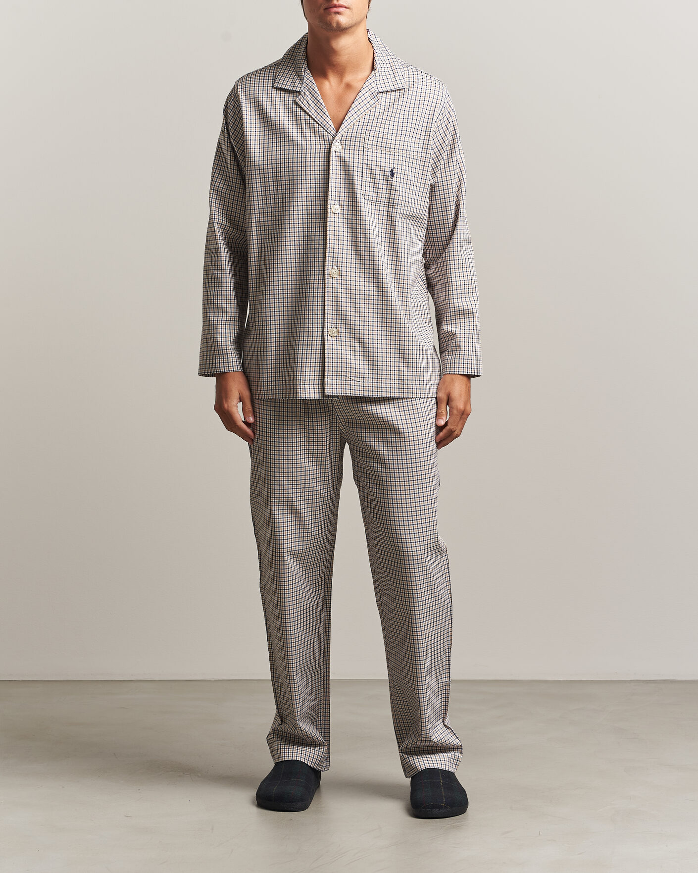 Homme | Peignoirs Et Pyjamas | Polo Ralph Lauren | Pyjamas Set Khaki White Multi