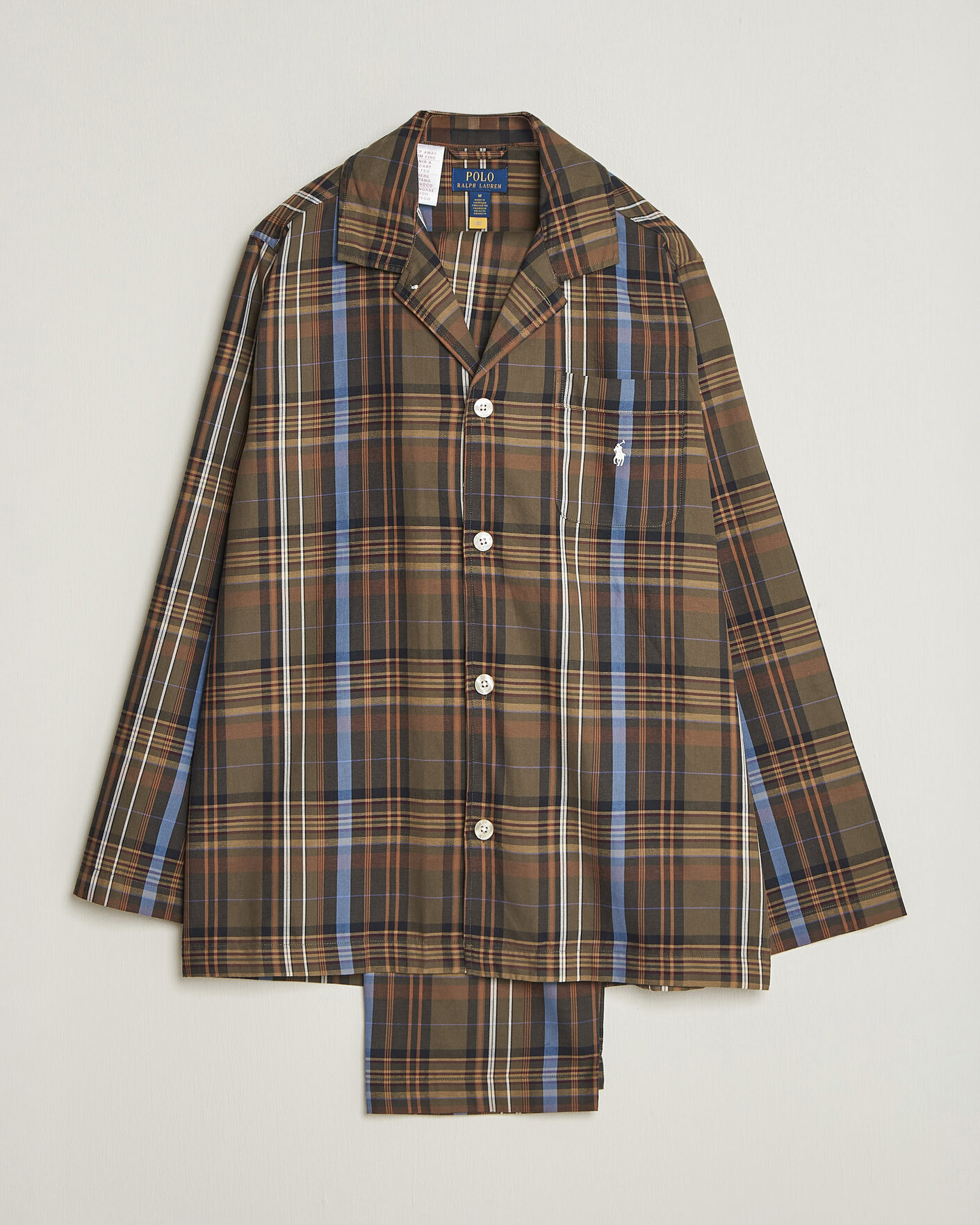 Homme | Peignoirs Et Pyjamas | Polo Ralph Lauren | Pyjamas Set Olive Brown Multi