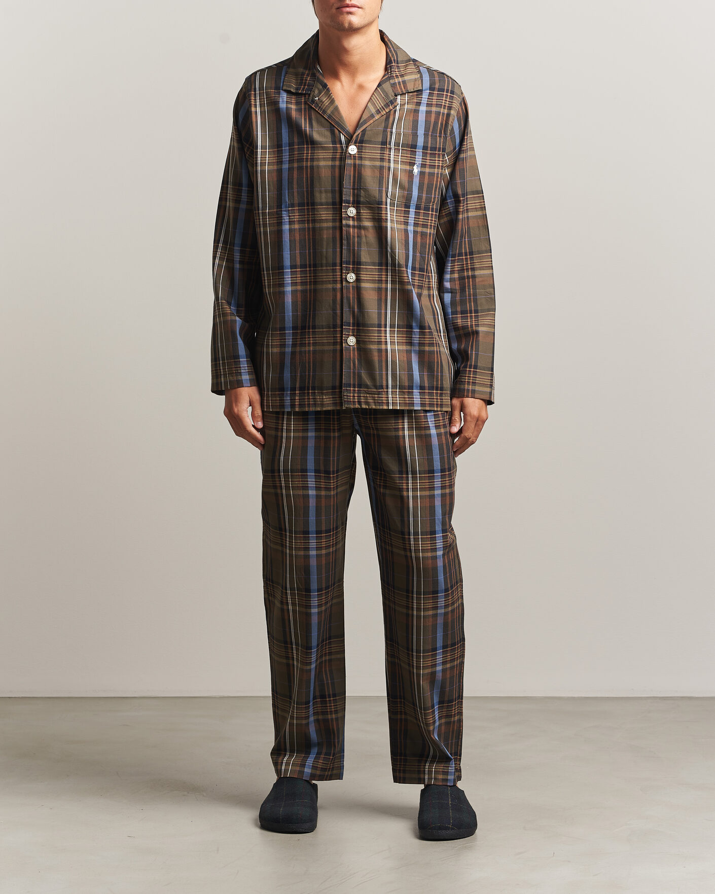 Homme | Peignoirs Et Pyjamas | Polo Ralph Lauren | Pyjamas Set Olive Brown Multi