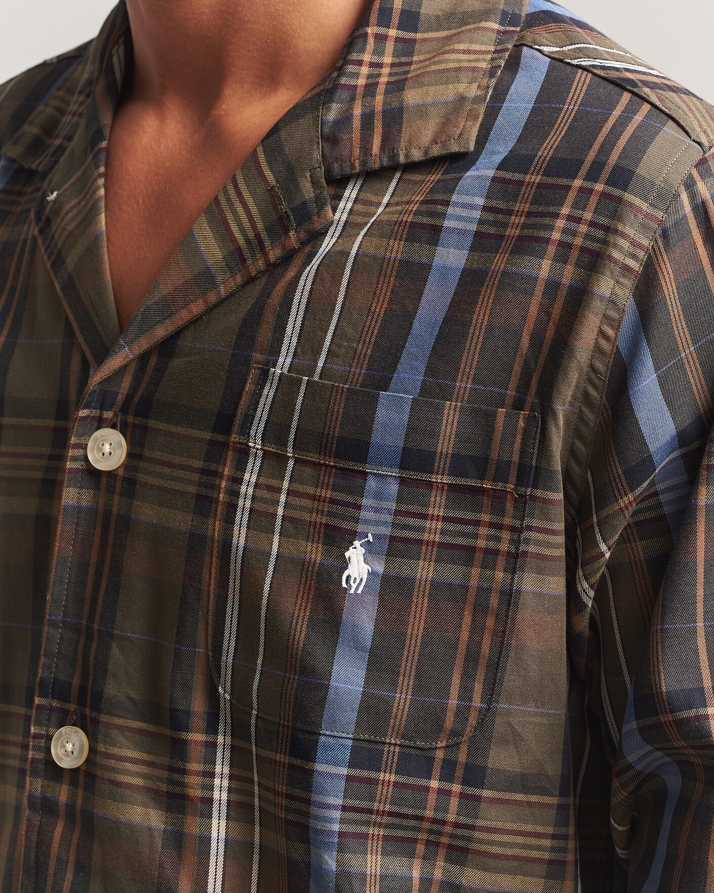 Homme | Peignoirs Et Pyjamas | Polo Ralph Lauren | Pyjamas Set Olive Brown Multi