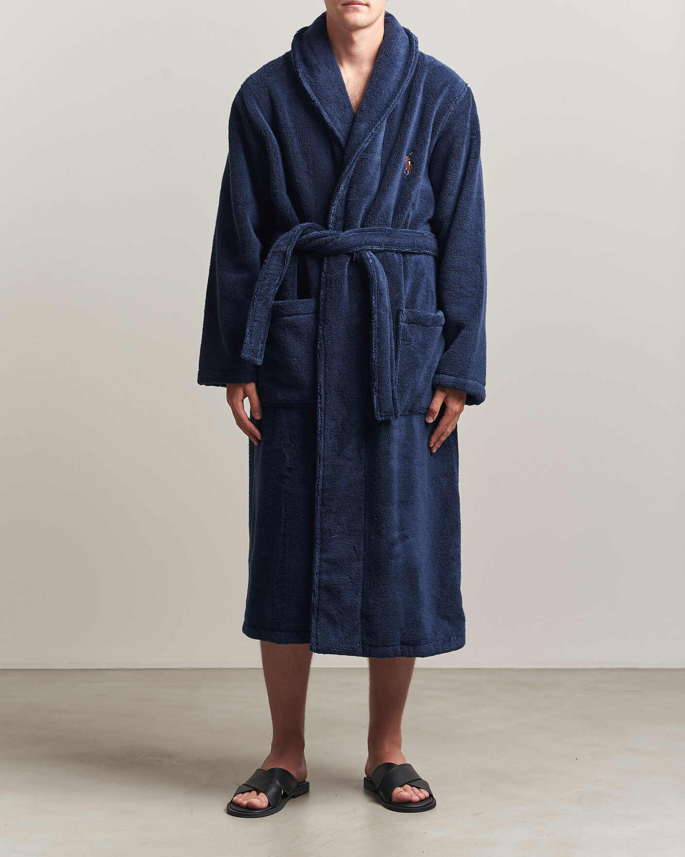 Homme | Peignoirs Et Pyjamas | Polo Ralph Lauren | Cotton Terry Robe Newport Navy