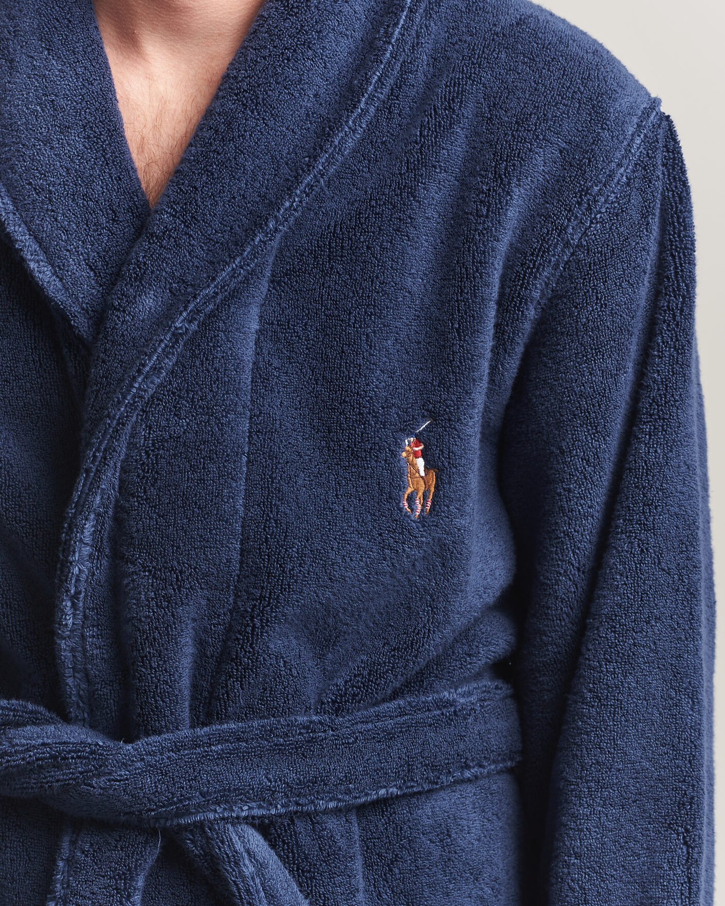 Homme | Peignoirs Et Pyjamas | Polo Ralph Lauren | Cotton Terry Robe Newport Navy