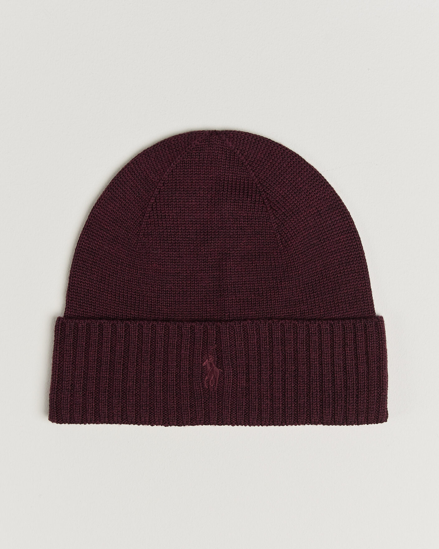 Homme | Bonnets | Polo Ralph Lauren | Merino Beanie Merlot Wine Heather