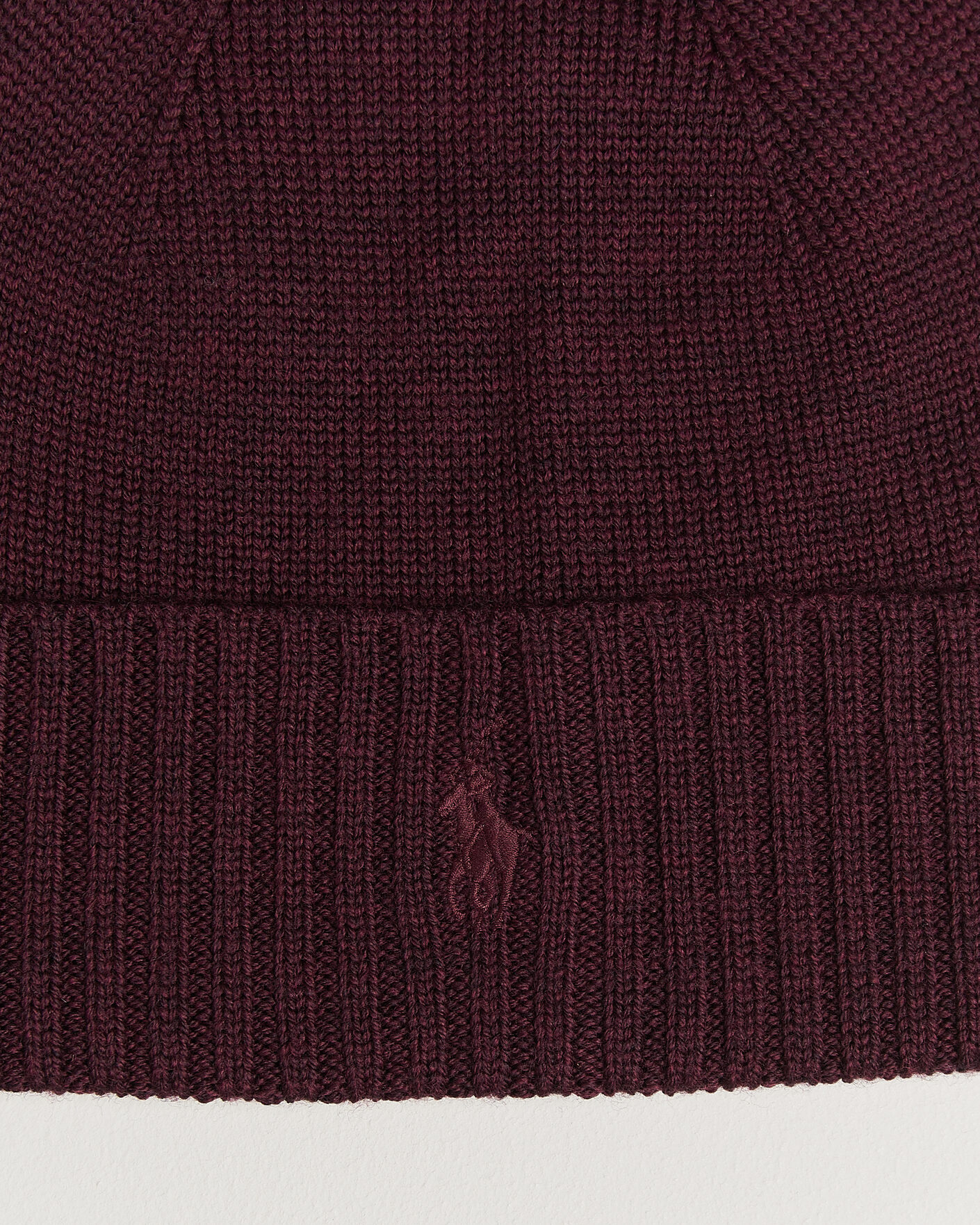 Homme | Bonnets | Polo Ralph Lauren | Merino Beanie Merlot Wine Heather