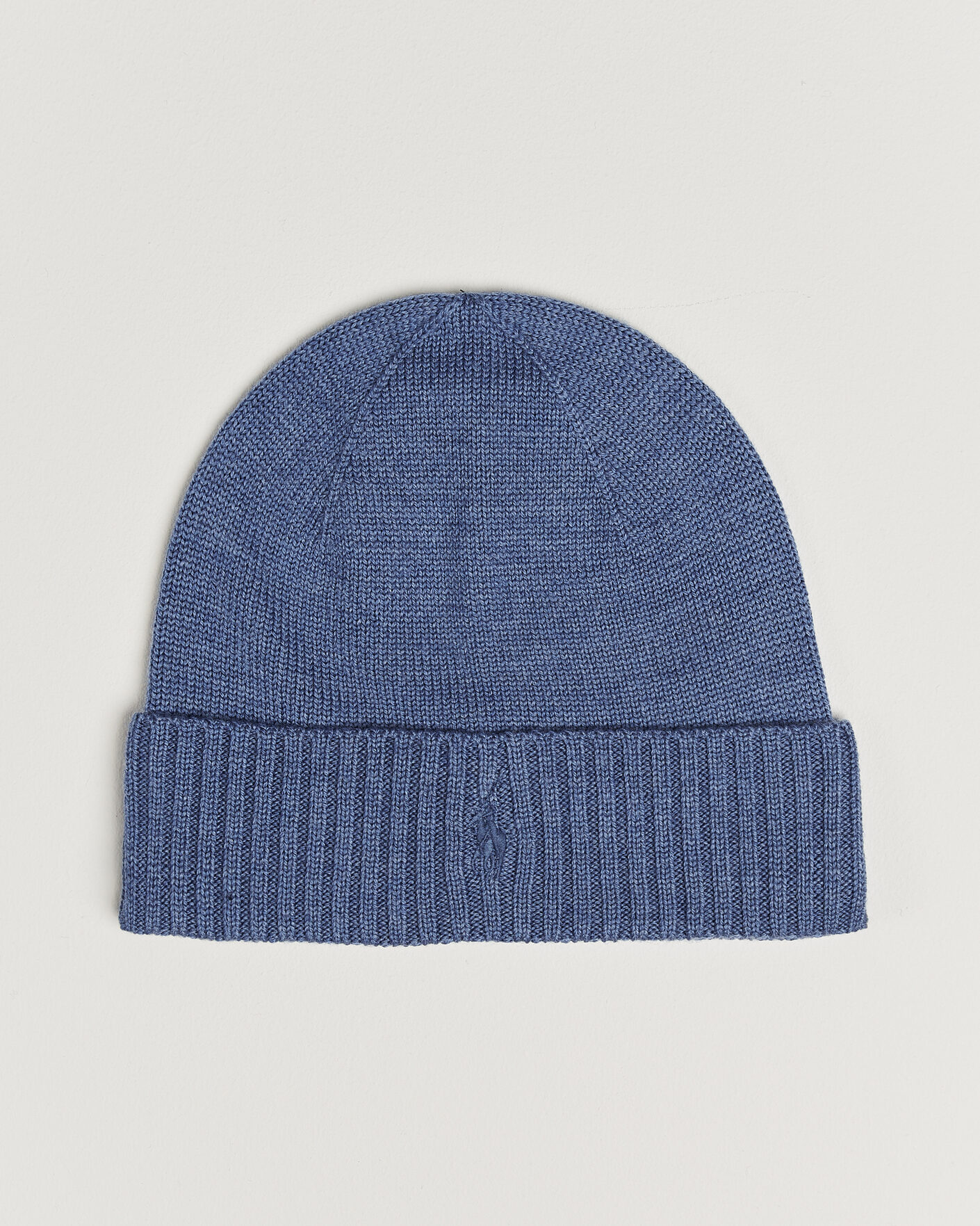 Homme | Bonnets | Polo Ralph Lauren | Merino Beanie Clarity Blue Heather