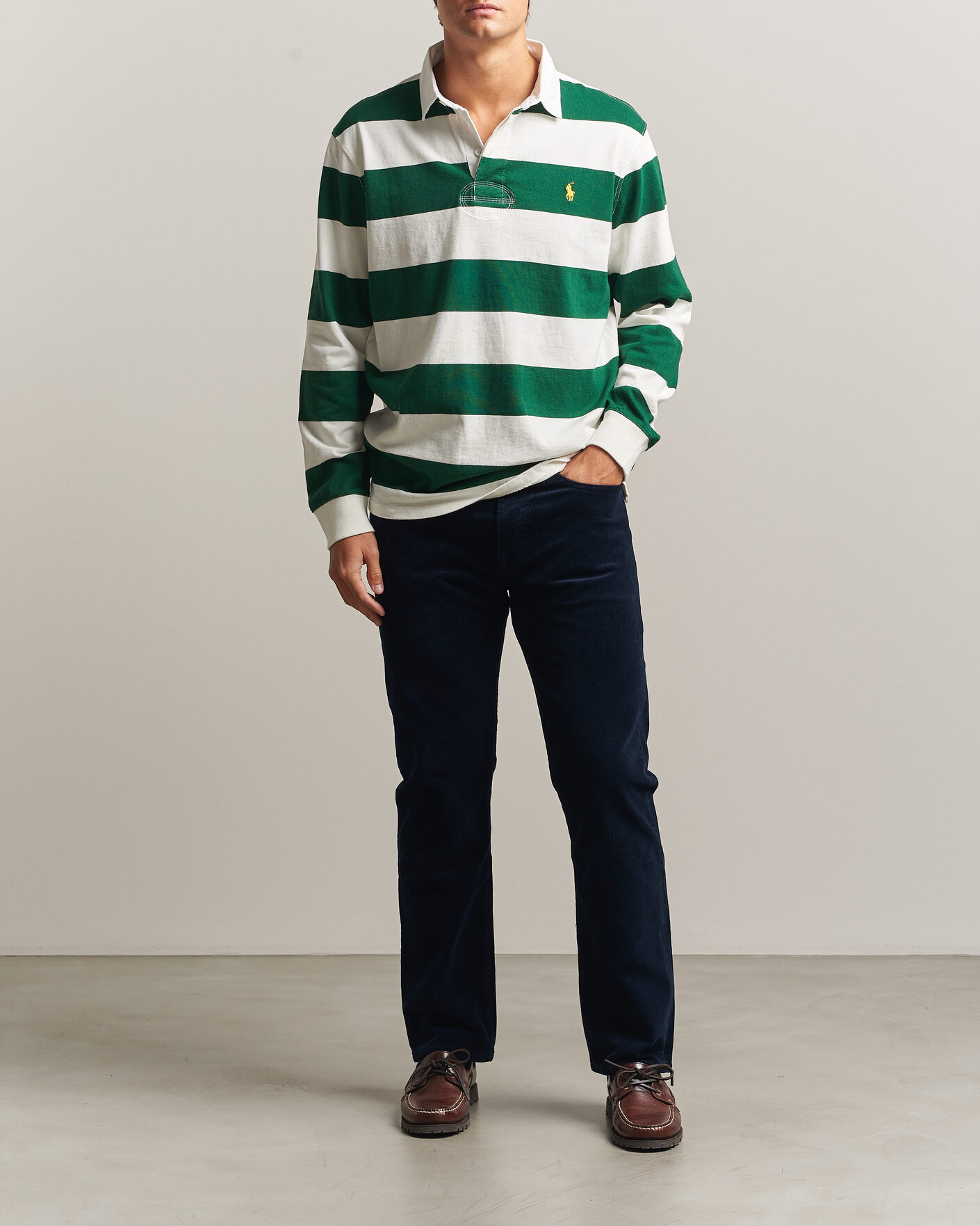 Homme | Pantalons | Polo Ralph Lauren | Stretch Corduroy Straight Fit Pants Aviator Navy