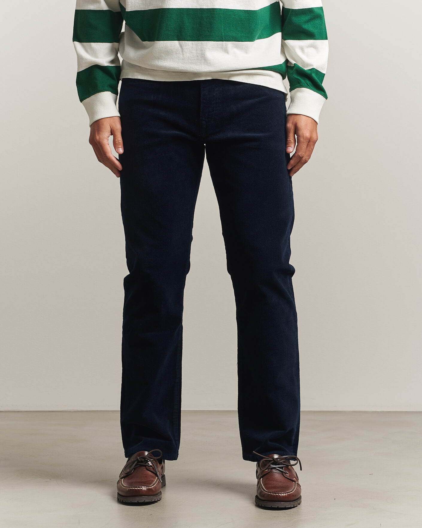 Homme | Pantalons | Polo Ralph Lauren | Stretch Corduroy Straight Fit Pants Aviator Navy