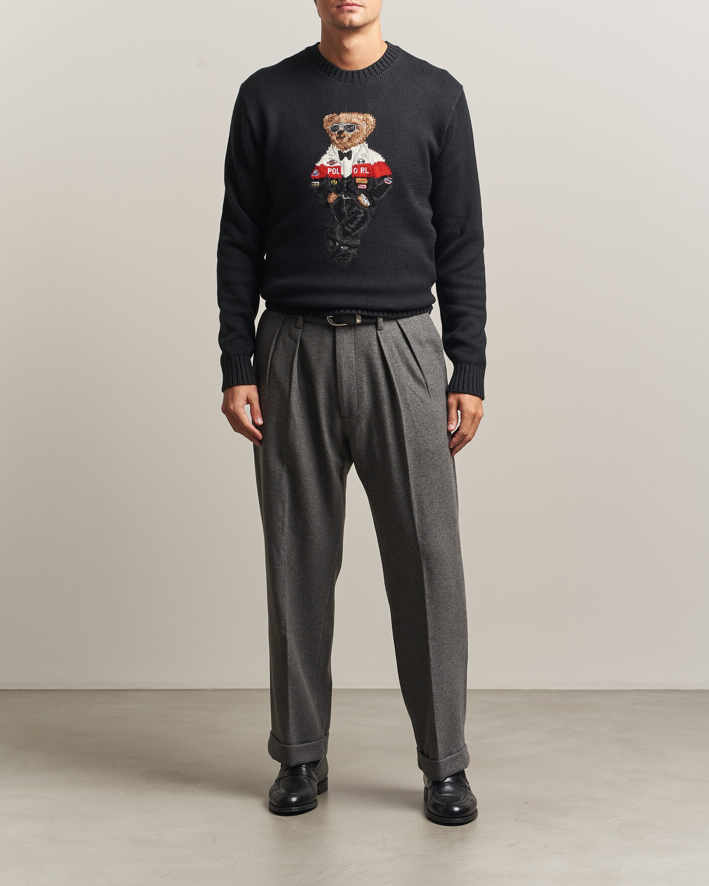 Homme | Pantalons | Polo Ralph Lauren | Flanell Blend Straight Fit Pants Medium Grey