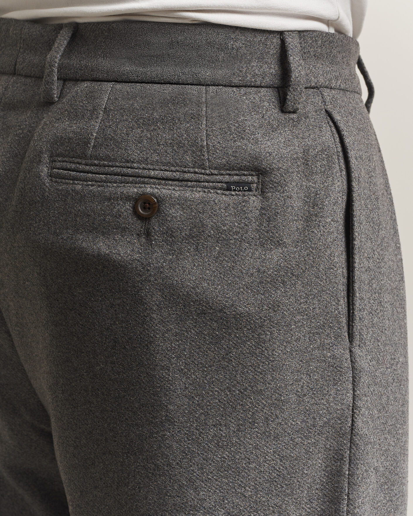 Homme | Pantalons | Polo Ralph Lauren | Flanell Blend Straight Fit Pants Medium Grey