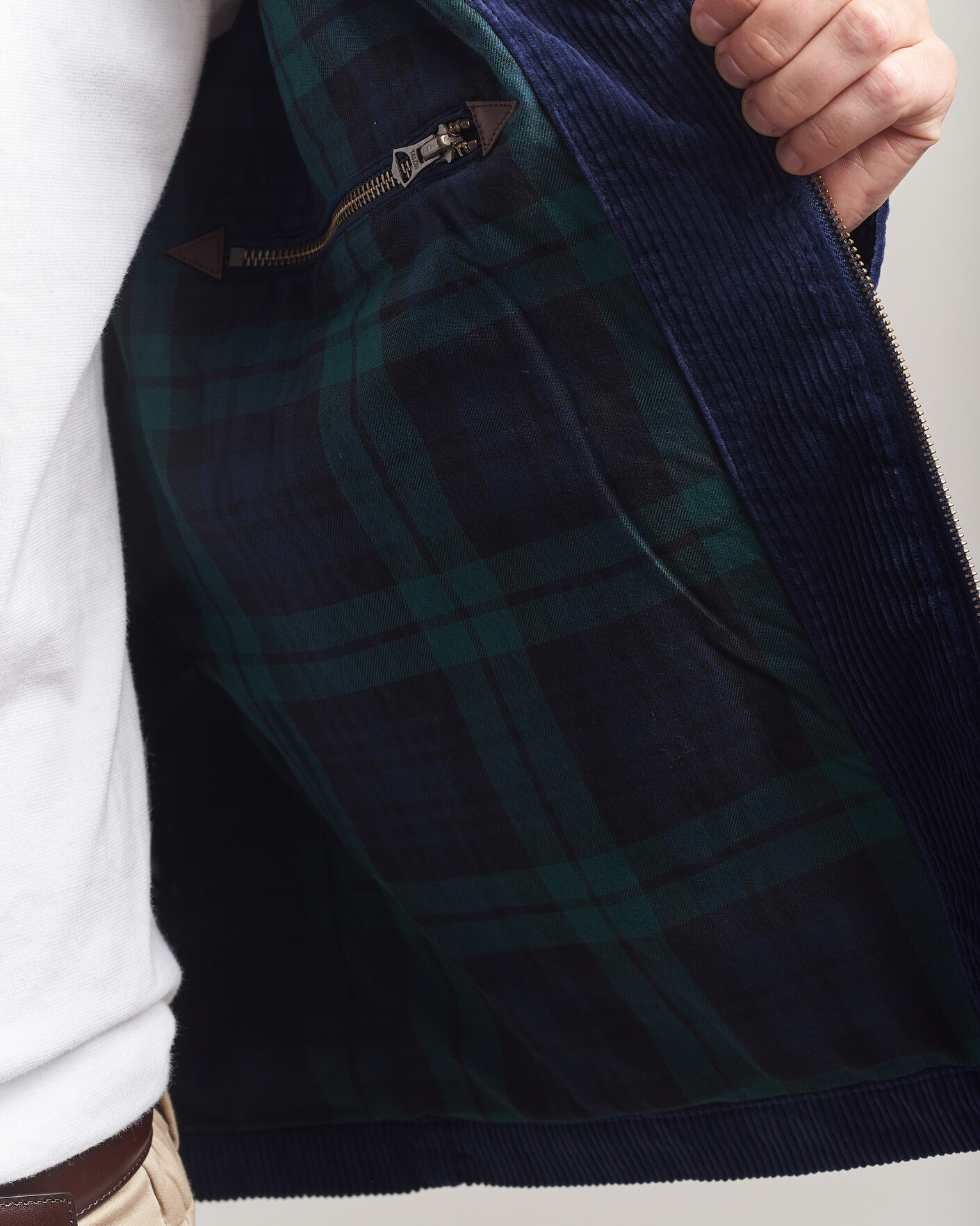 Homme | Manteaux Et Vestes | Polo Ralph Lauren | Lined Corduroy Windbreaker Newport Navy