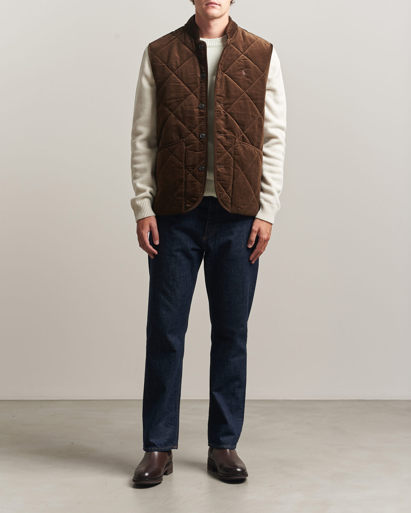 Homme | Gilets | Polo Ralph Lauren | Quilted Corduroy Vest Cooper Brown