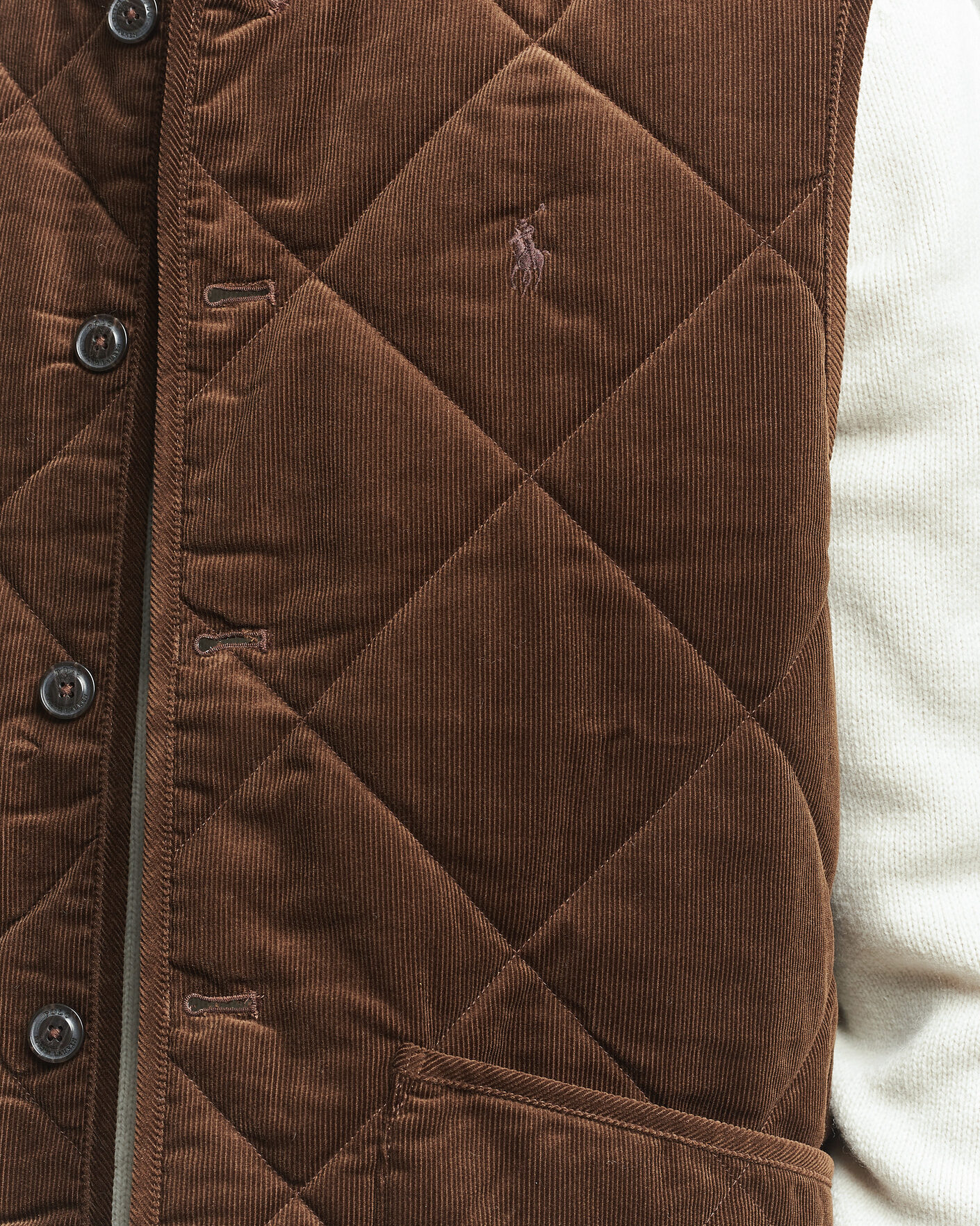 Homme | Gilets | Polo Ralph Lauren | Quilted Corduroy Vest Cooper Brown