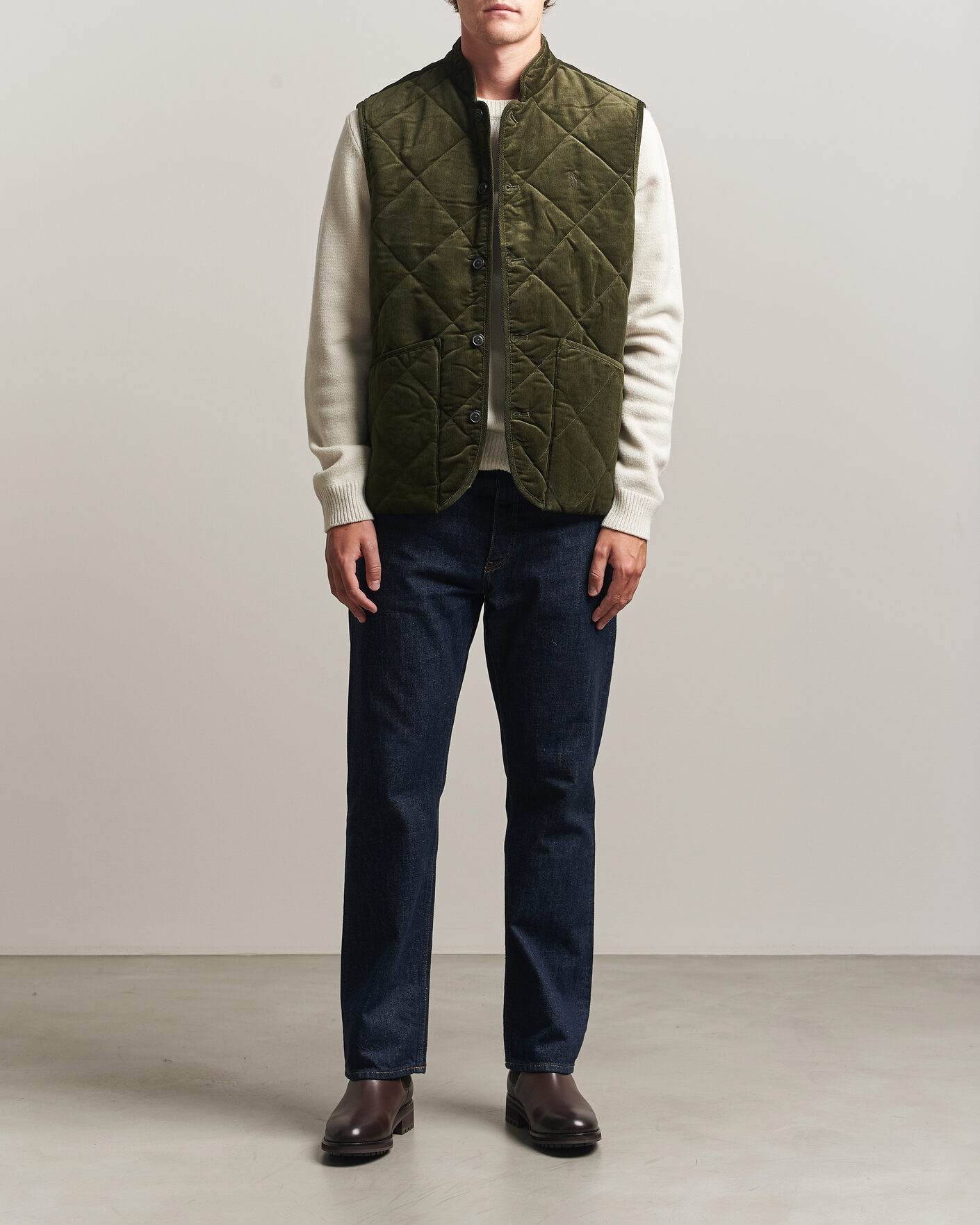 Homme | Gilets | Polo Ralph Lauren | Quilted Corduroy Vest Company Olive