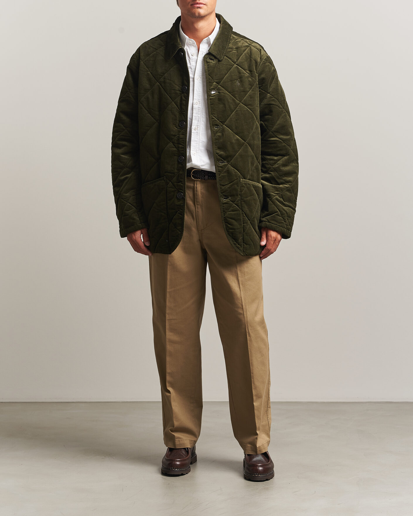 Homme | Manteaux Et Vestes | Polo Ralph Lauren | Quilted Corduroy Car Coat Company Olive
