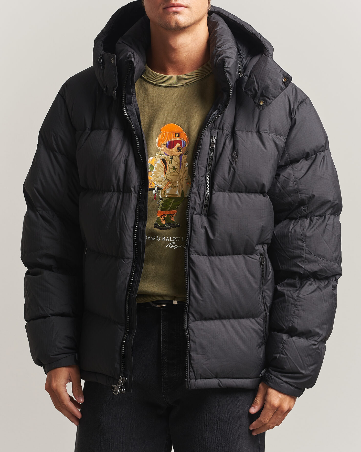 Homme | Manteaux Et Vestes | Polo Ralph Lauren | Ripstop Puffer Jacket Polo Black