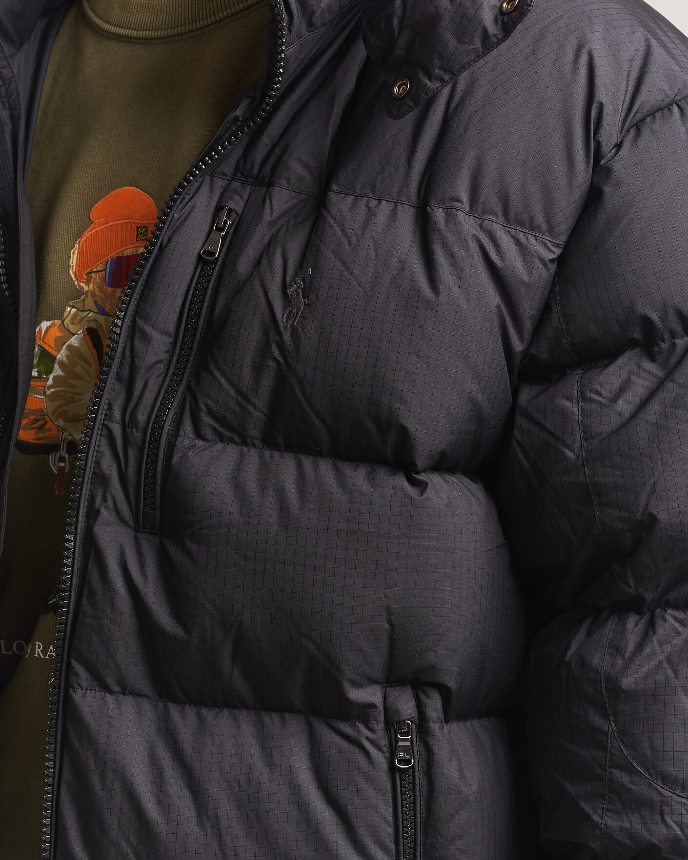 Homme | Manteaux Et Vestes | Polo Ralph Lauren | Ripstop Puffer Jacket Polo Black