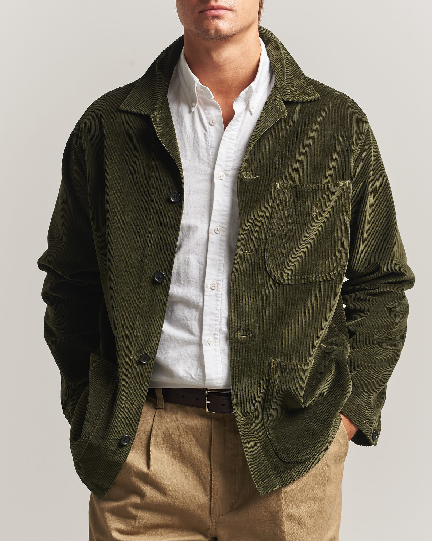 Homme | Chemises | Polo Ralph Lauren | Corduroy Overshirt Company Olive