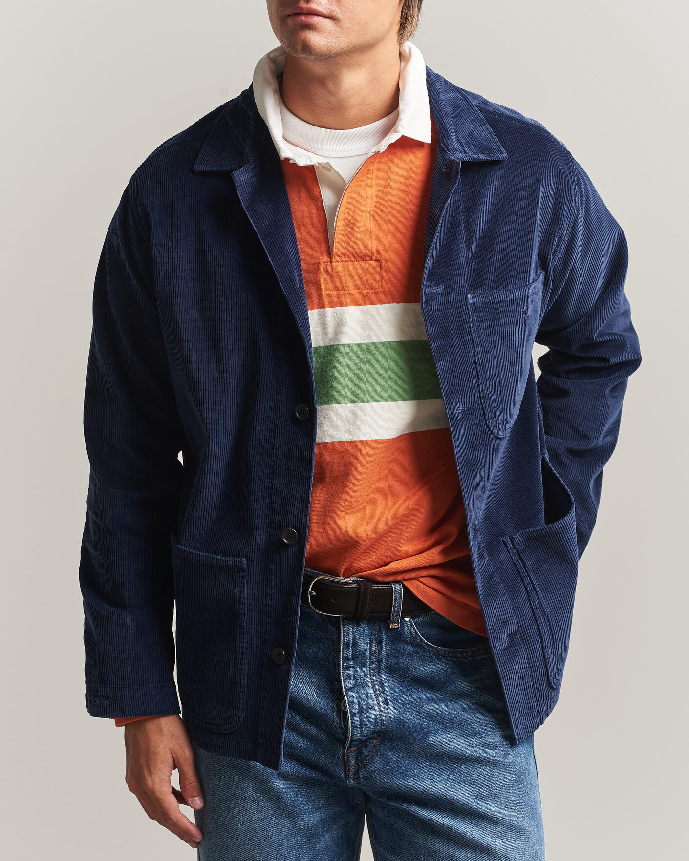 Homme | Chemises | Polo Ralph Lauren | Corduroy Overshirt Newport Navy