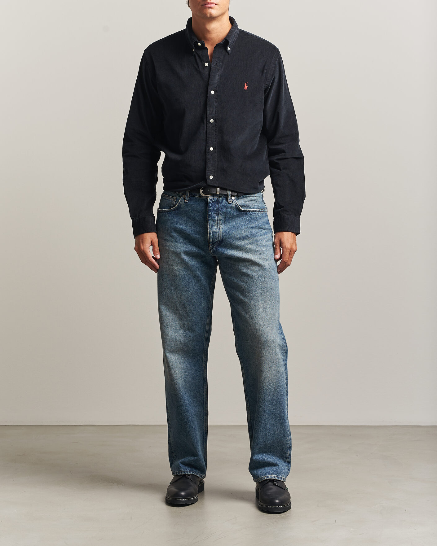 Homme | Chemises | Polo Ralph Lauren | Custom Fit BD Corduroy Shirt Polo Black