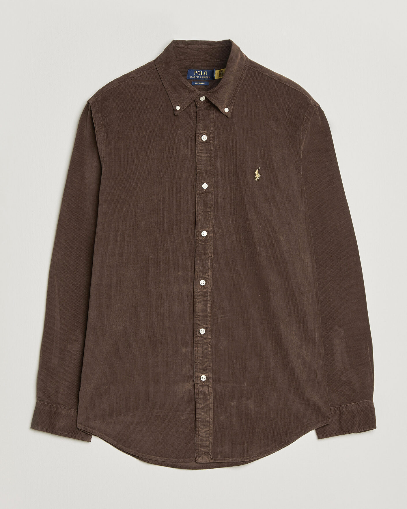 Homme | Chemises | Polo Ralph Lauren | Custom Fit BD Corduroy Shirt Nutmeg Brown
