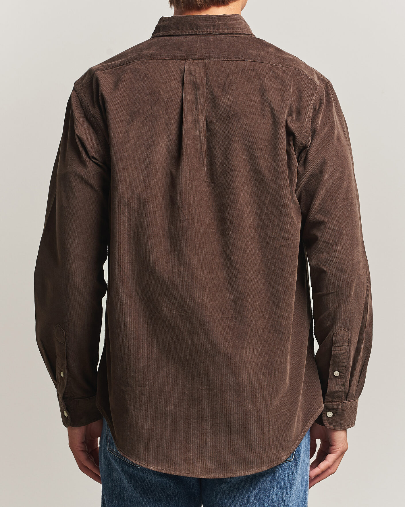 Homme | Chemises | Polo Ralph Lauren | Custom Fit BD Corduroy Shirt Nutmeg Brown