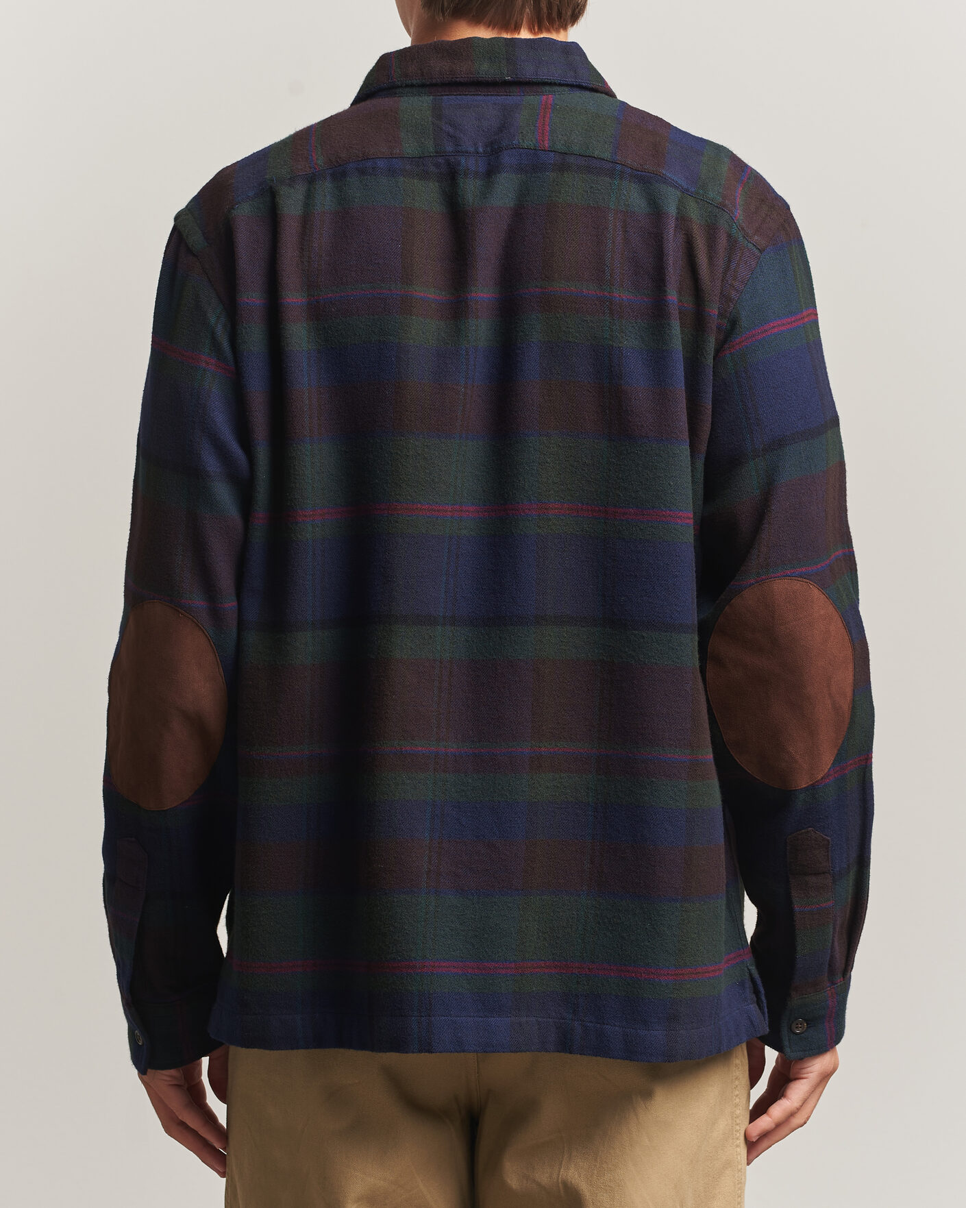 Homme | Chemises | Polo Ralph Lauren | Hudson Ranch Checked Overshirt Olive Royal