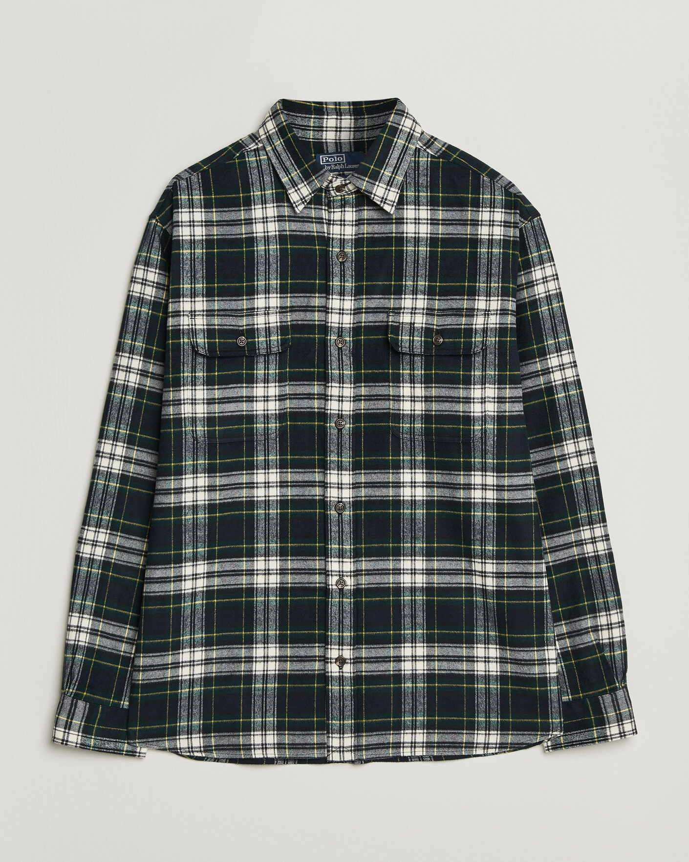 Homme | Chemises | Polo Ralph Lauren | Classic Fit Shaggy Flannel Shirt Navy Green
