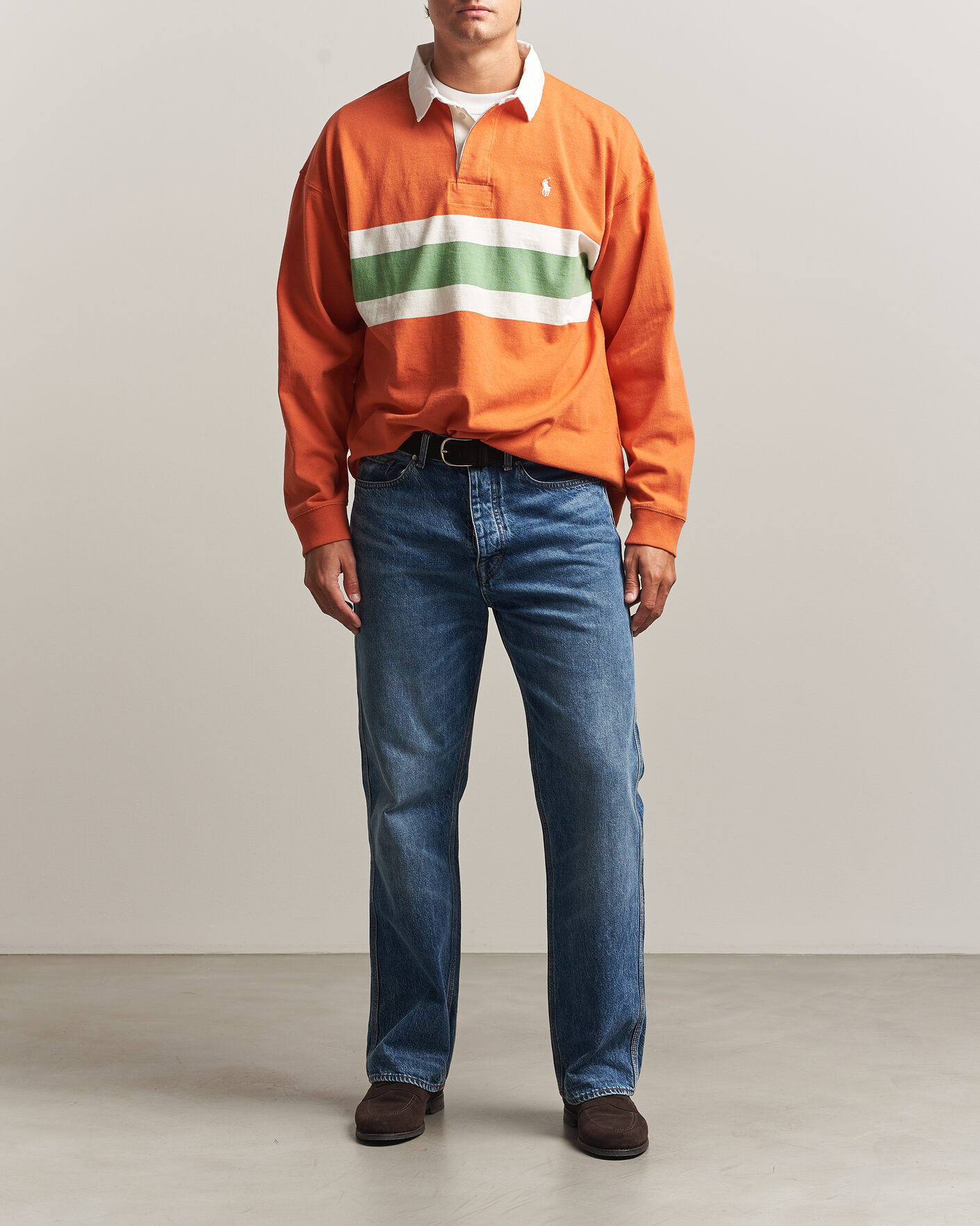 Homme | Pulls Et Tricots | Polo Ralph Lauren | Knitted Jersey Rugby Shirt Solar Sky Multi