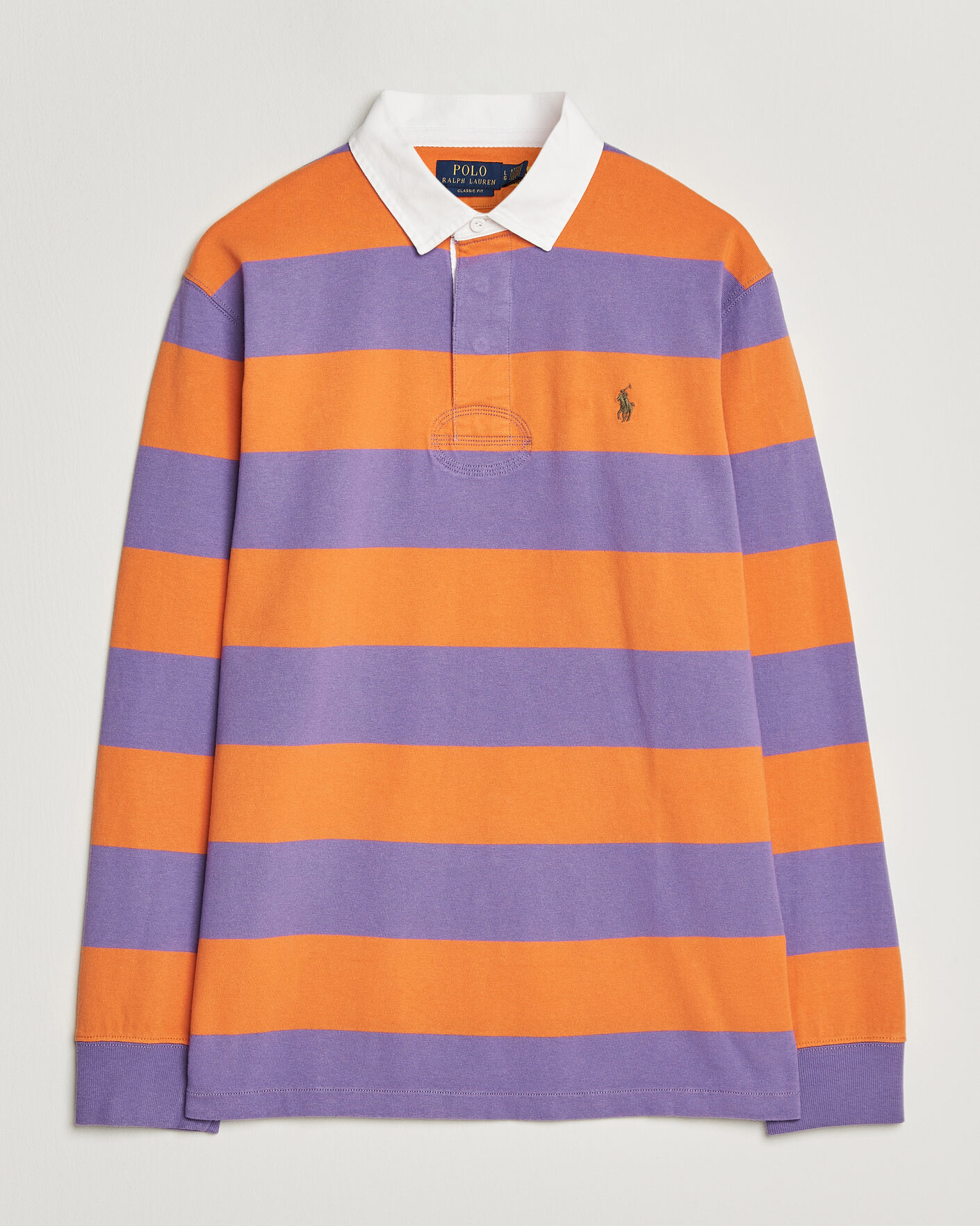 Homme | Pulls Et Tricots | Polo Ralph Lauren | Striped Jersey Rugger Purple/Orange