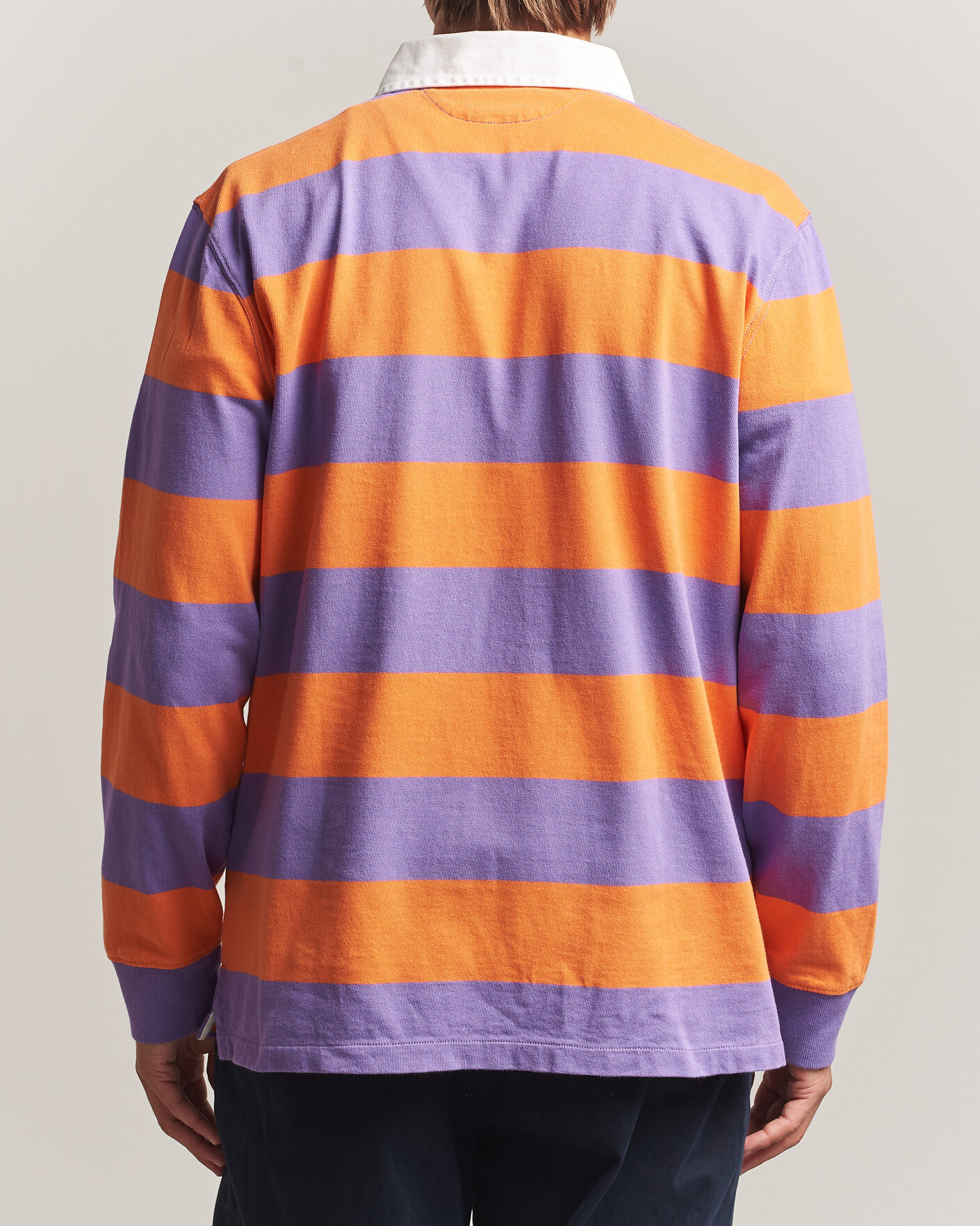 Homme | Pulls Et Tricots | Polo Ralph Lauren | Striped Jersey Rugger Purple/Orange