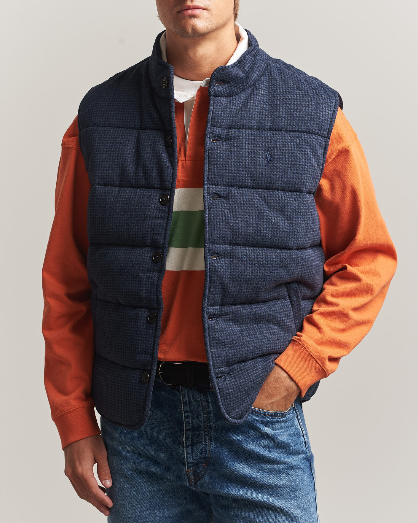 Homme | Pulls Et Tricots | Polo Ralph Lauren | Double Knitted Jaquard Vest Navy