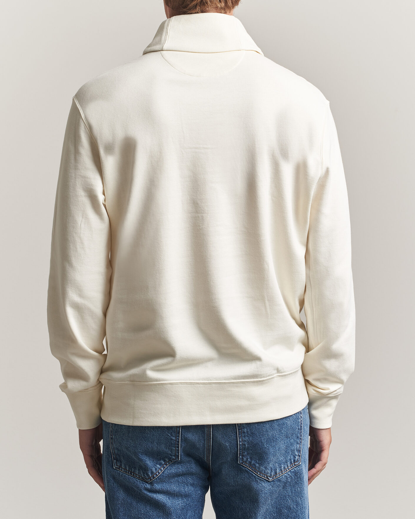 Homme | Pulls Et Tricots | Polo Ralph Lauren | Double Knitted Shawl Collar Sweater Pale Cream