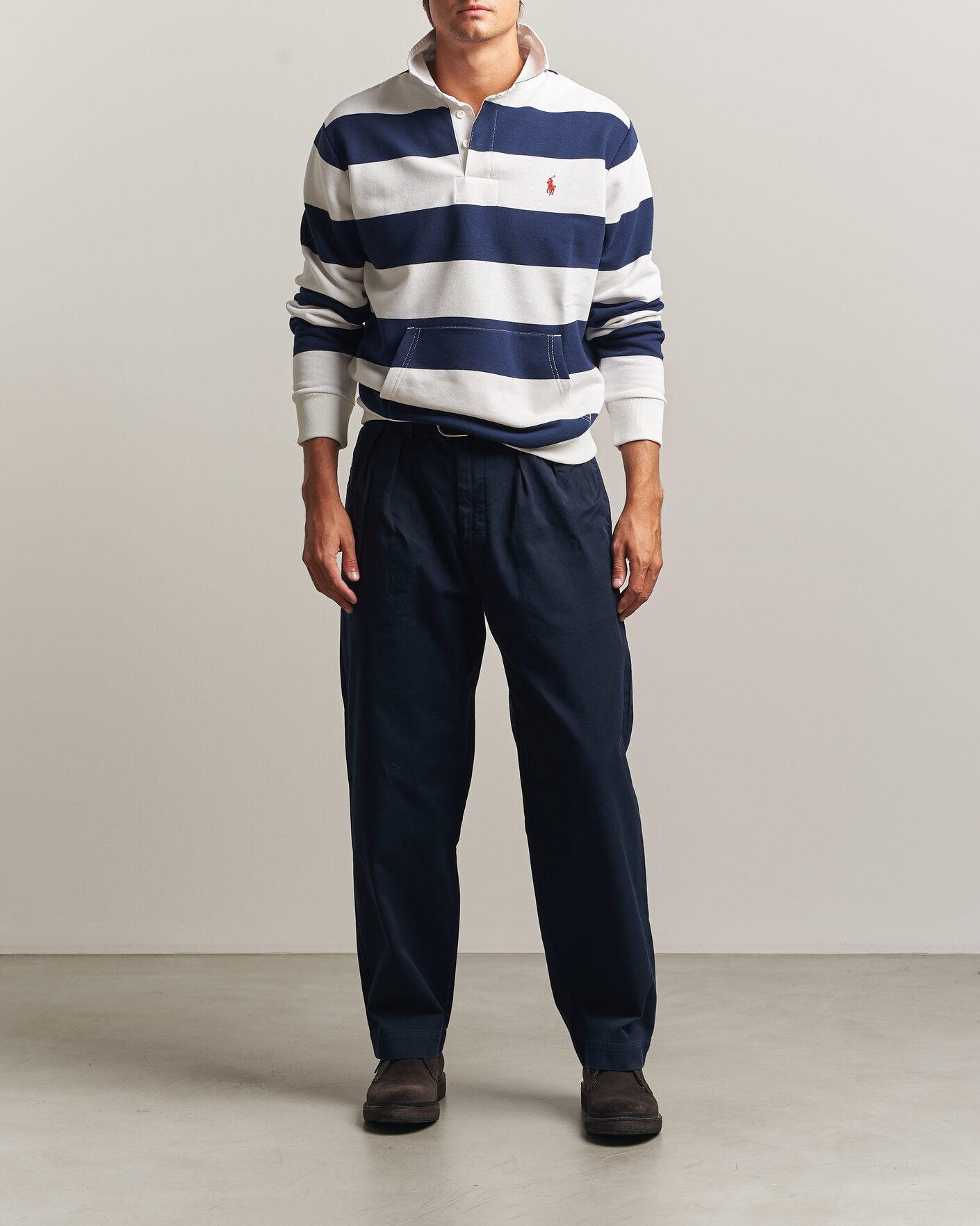 Homme | Pulls Et Tricots | Polo Ralph Lauren | Rugby Shirt Newport Navy/White