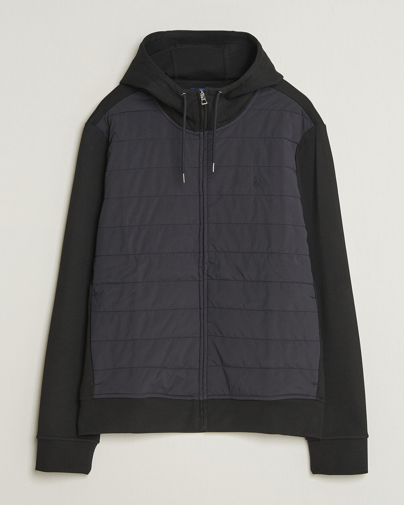 Homme | Pulls Et Tricots | Polo Ralph Lauren | Double Knitted Jaquard Full Zip Hoodie Polo Black